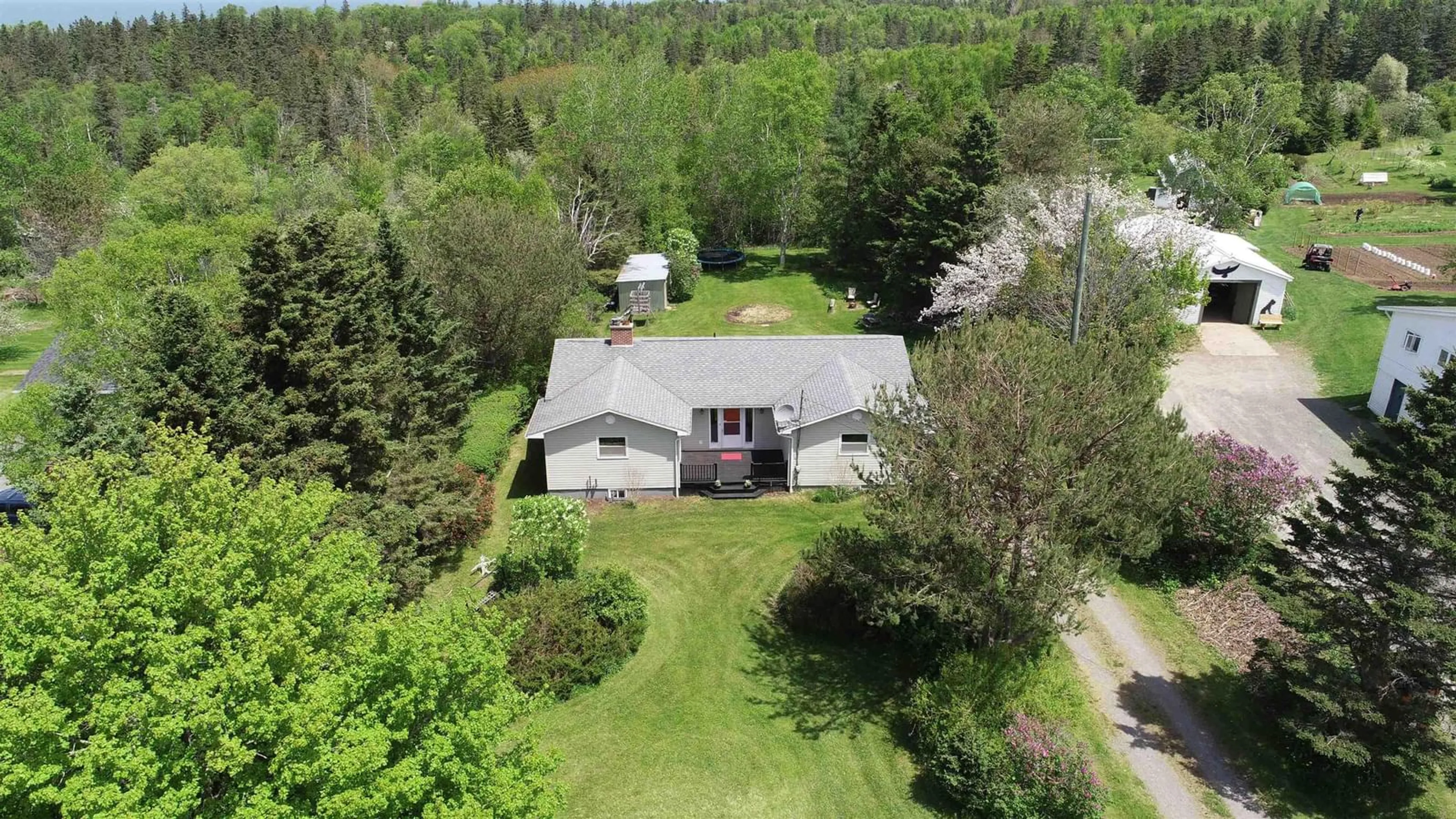 A pic from outside/outdoor area/front of a property/back of a property/a pic from drone, unknown for 4520 Black Rock Rd, Canada Creek Nova Scotia B0P 1V0