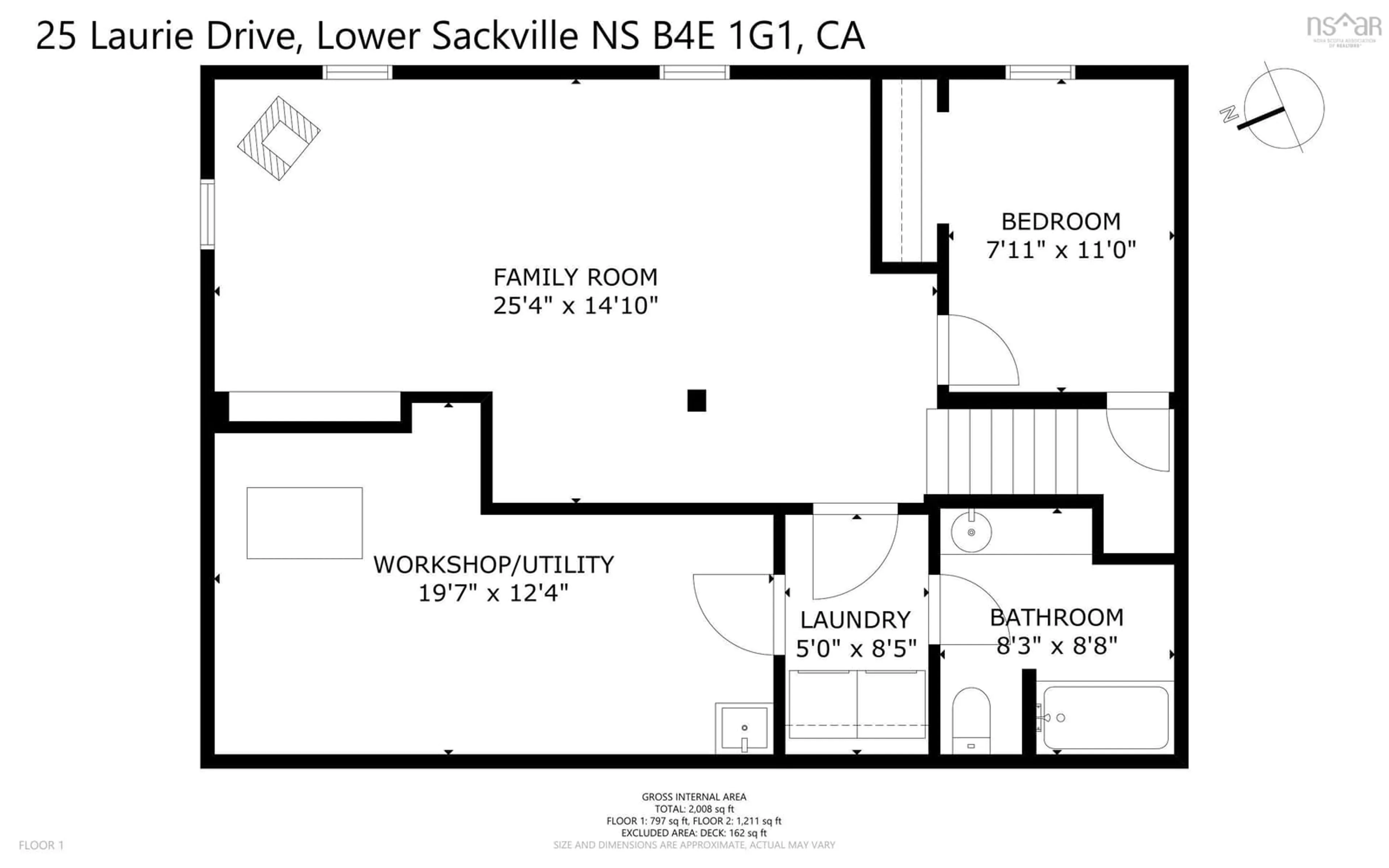 Floor plan for 25 Laurie Dr, Lower Sackville Nova Scotia B4E 1G1
