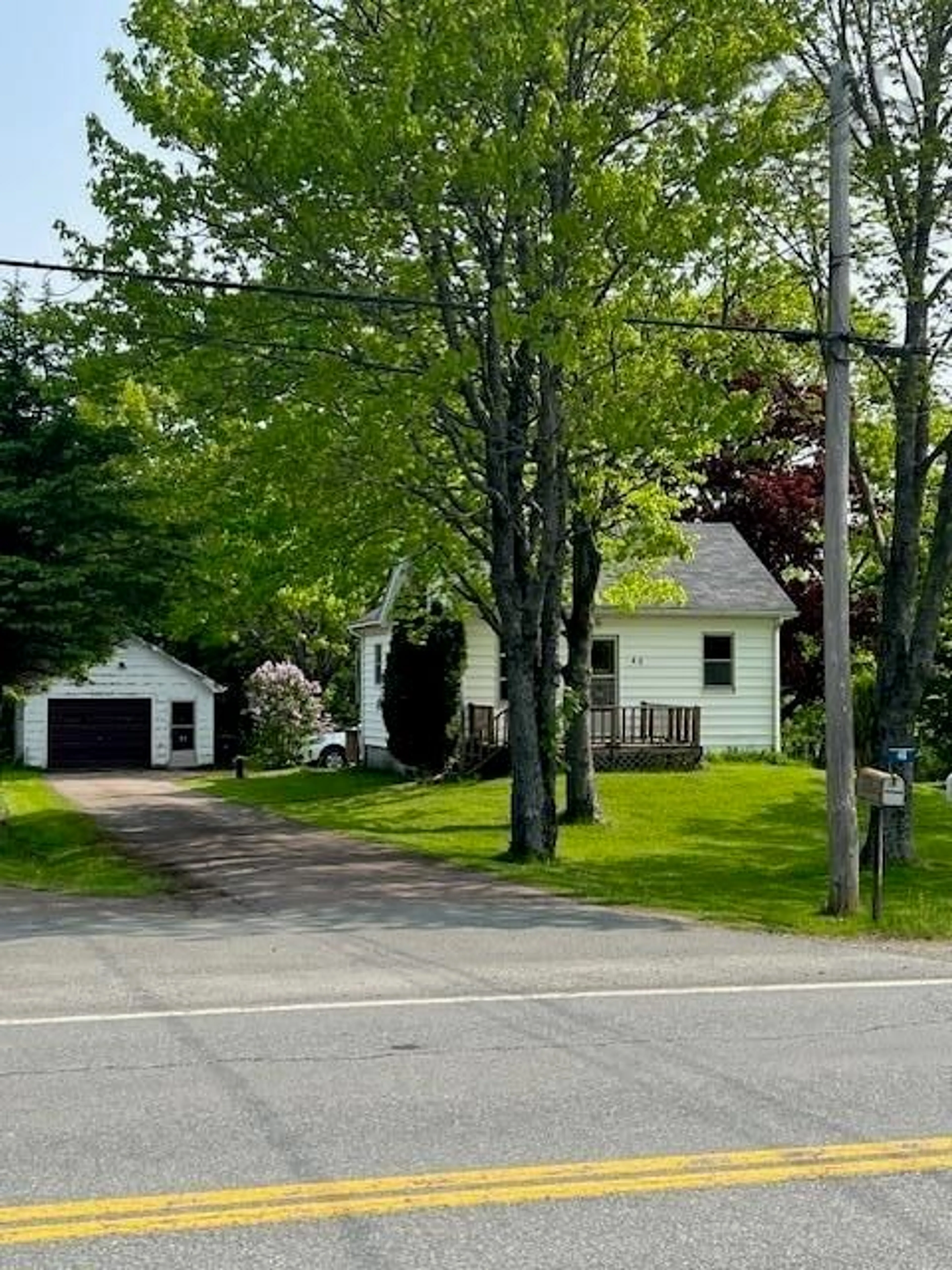 A pic from outside/outdoor area/front of a property/back of a property/a pic from drone, street for 40 Highway 14, Milford Nova Scotia B0N 1Y0