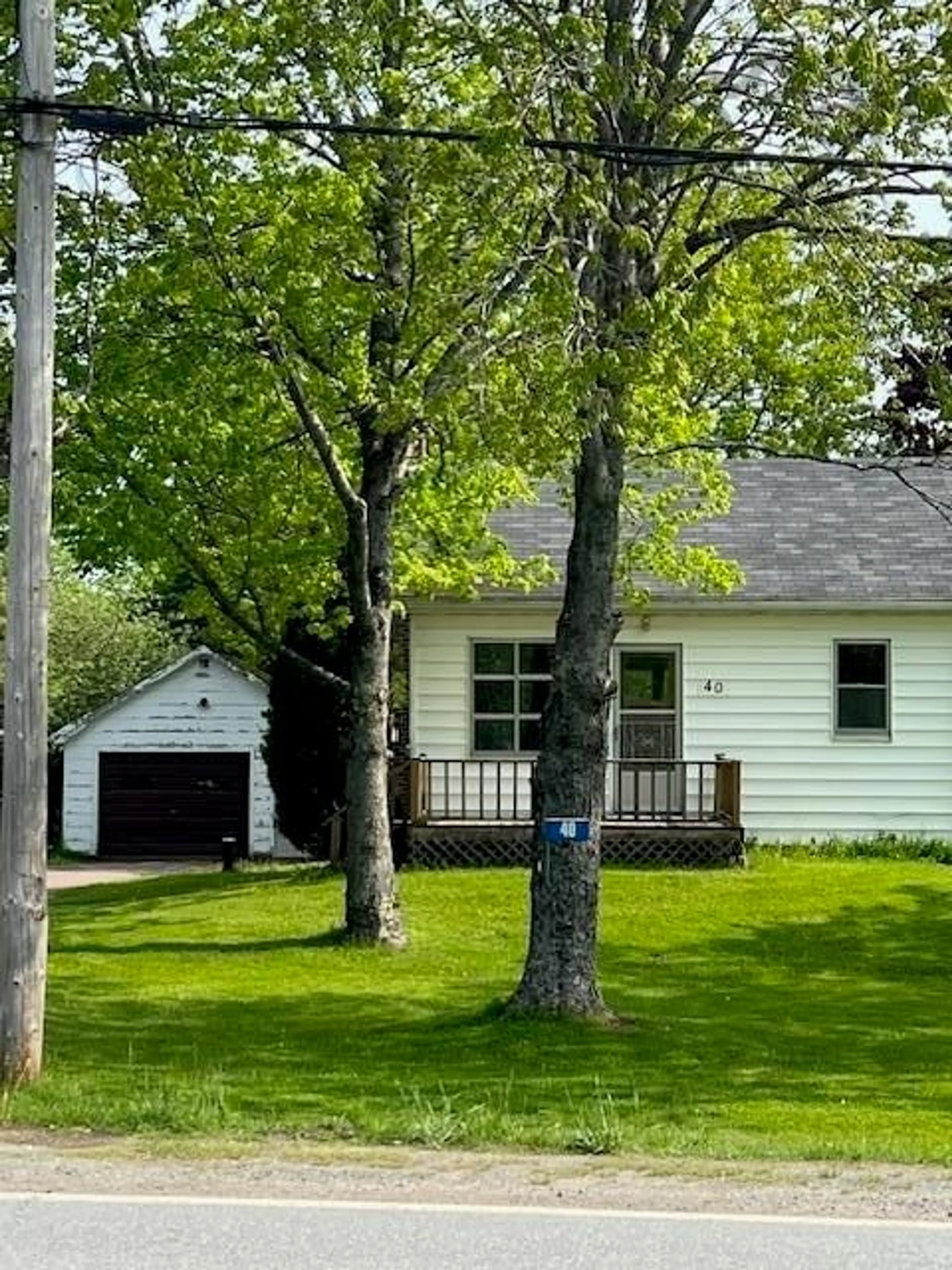 A pic from outside/outdoor area/front of a property/back of a property/a pic from drone, street for 40 Highway 14, Milford Nova Scotia B0N 1Y0