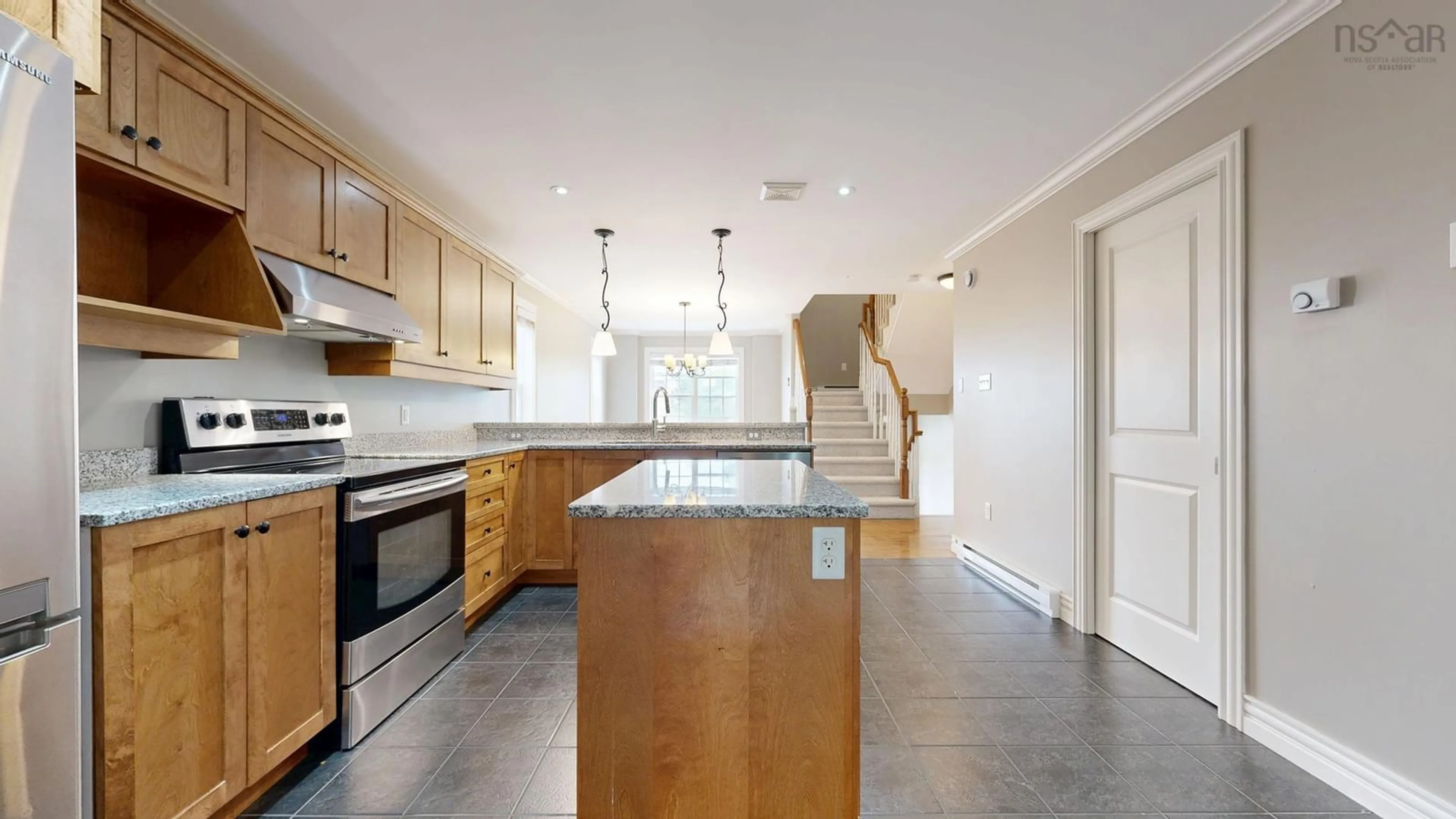 Open concept kitchen, ceramic/tile floor for 71A Coronation Ave, Halifax Nova Scotia B3N 2M5
