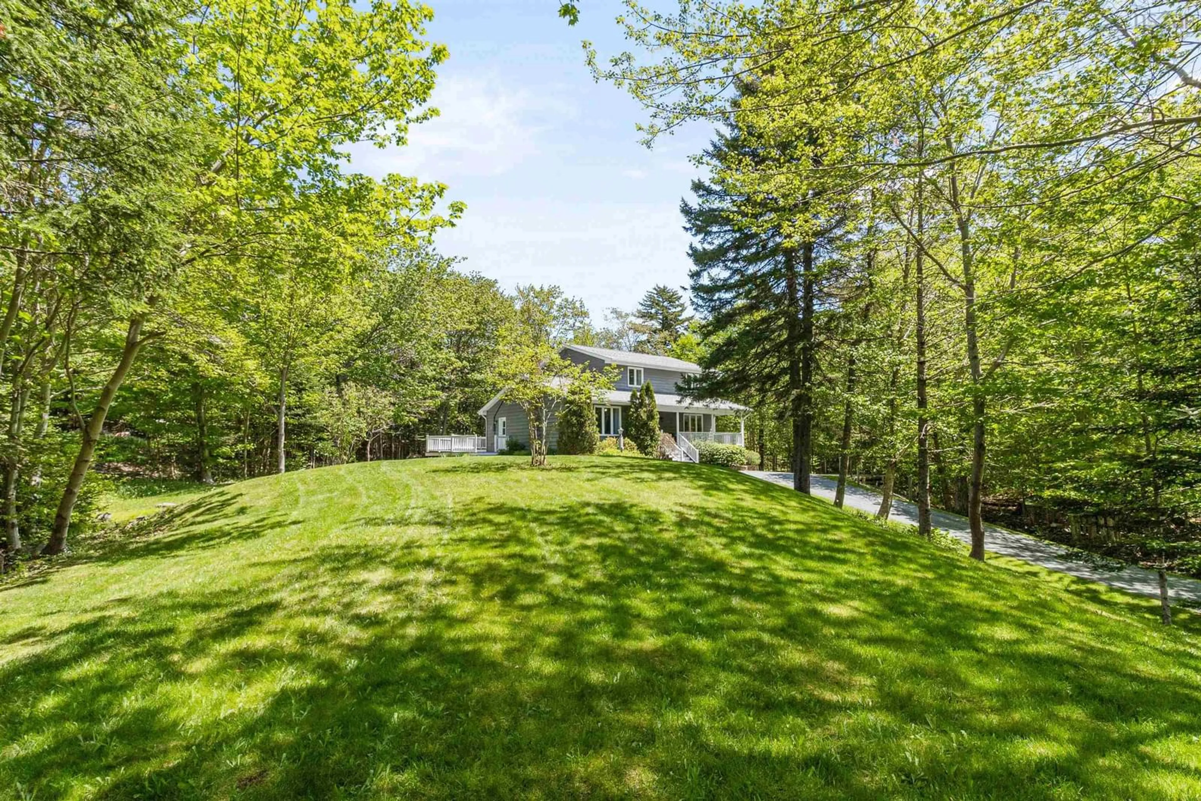 A pic from outside/outdoor area/front of a property/back of a property/a pic from drone, water/lake/river/ocean view for 88 Elmridge Dr, Waverley Nova Scotia B2R 1C6