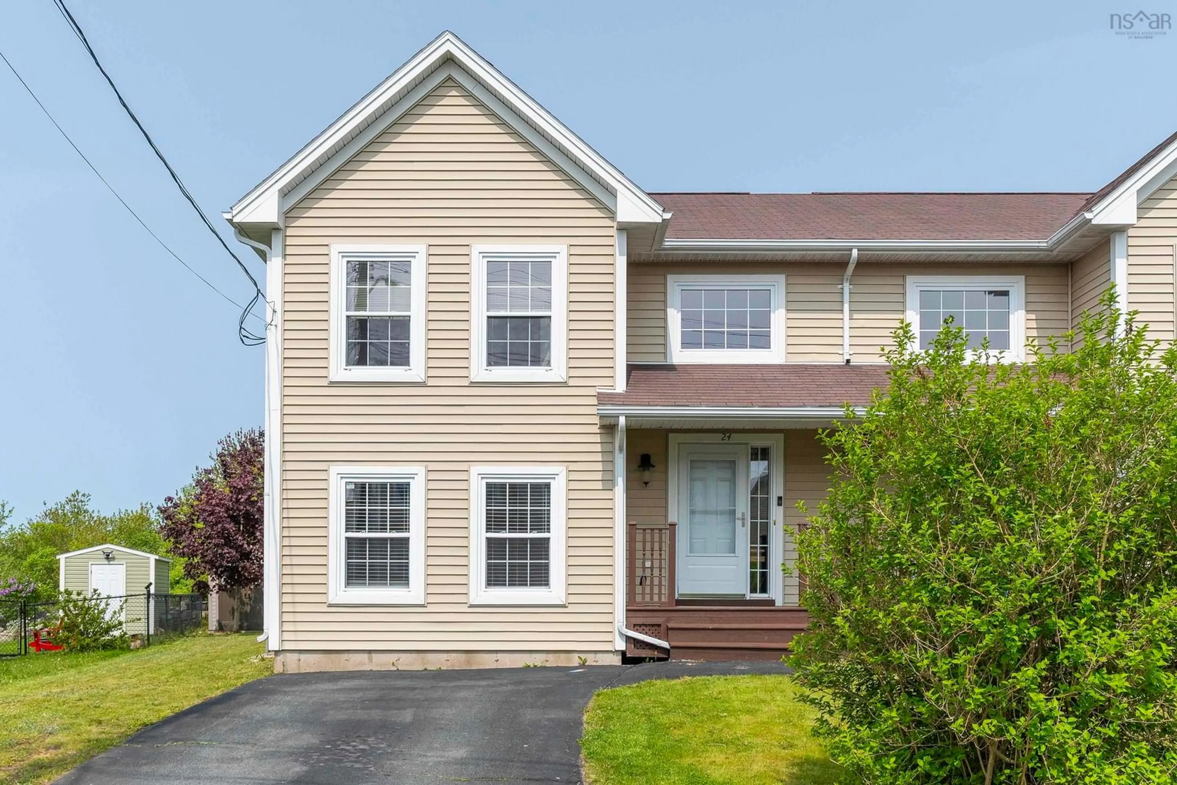 Home with vinyl exterior material, street for 24 Katrina Cres, Halifax Nova Scotia B3P 2V1
