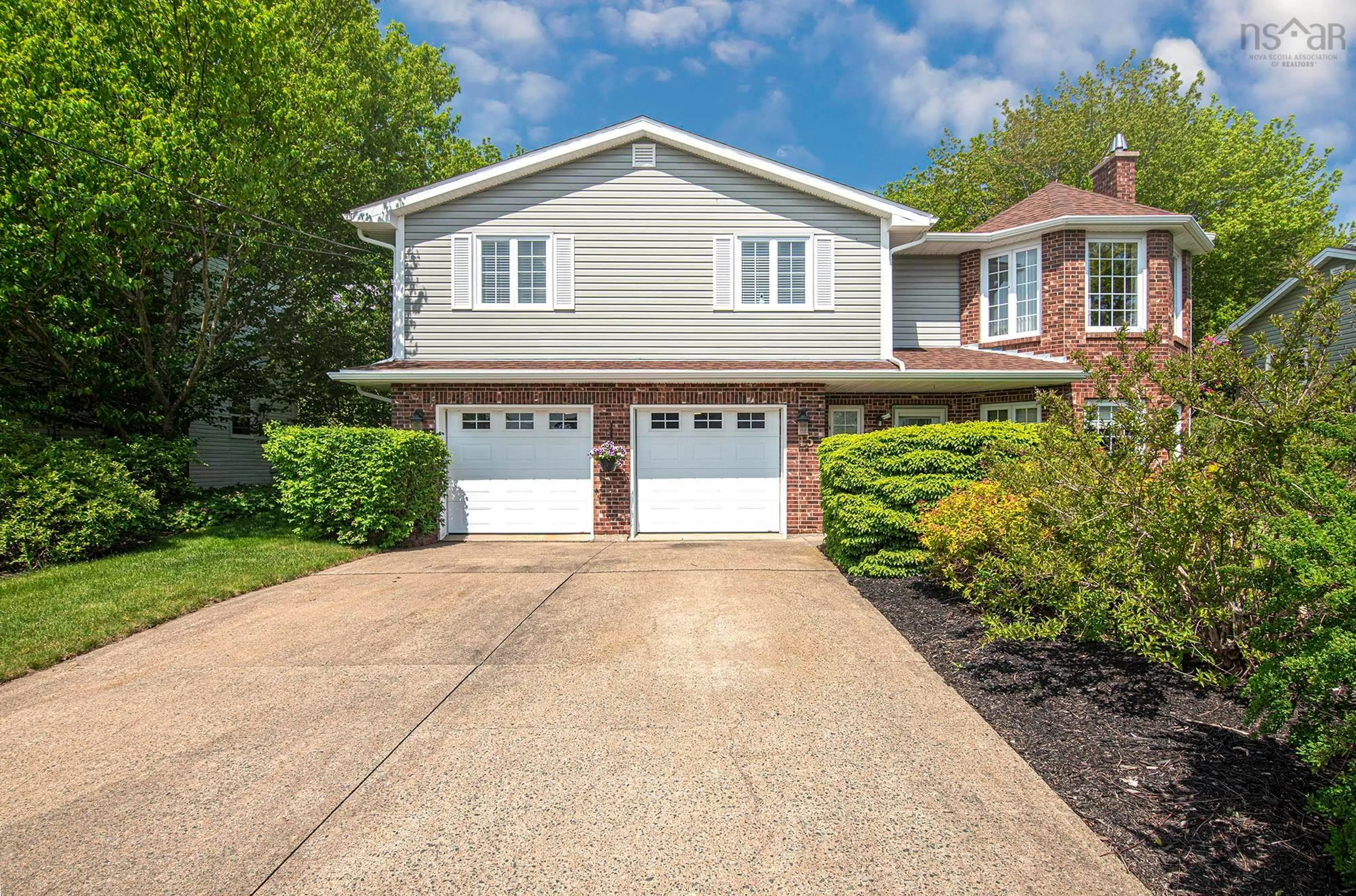 Home with brick exterior material, street for 15 Saratoga Drive, Dartmouth Nova Scotia B2X 3P3