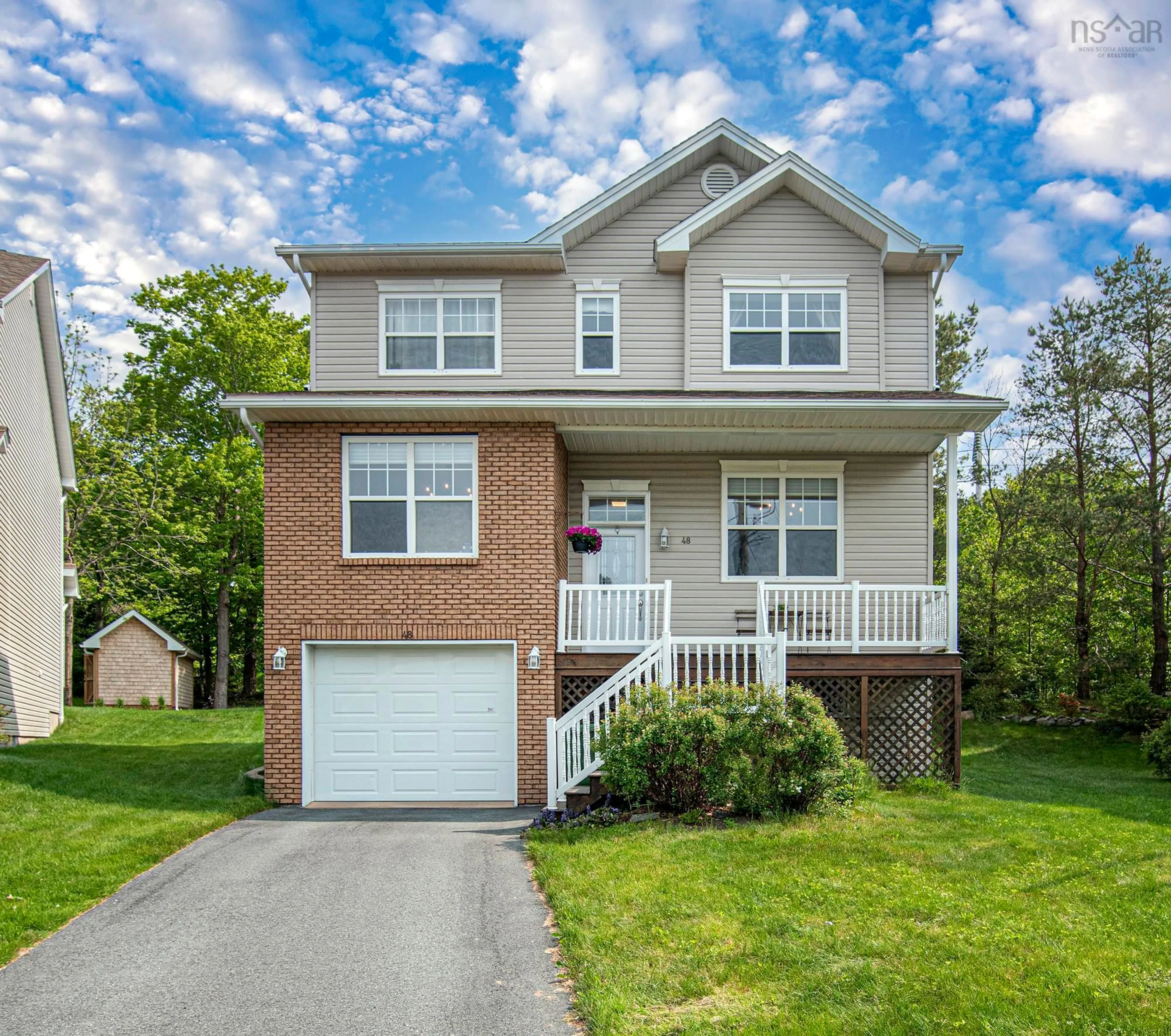Home with vinyl exterior material, street for 48 Gorsebud Close, Halifax Nova Scotia B3S 1P6