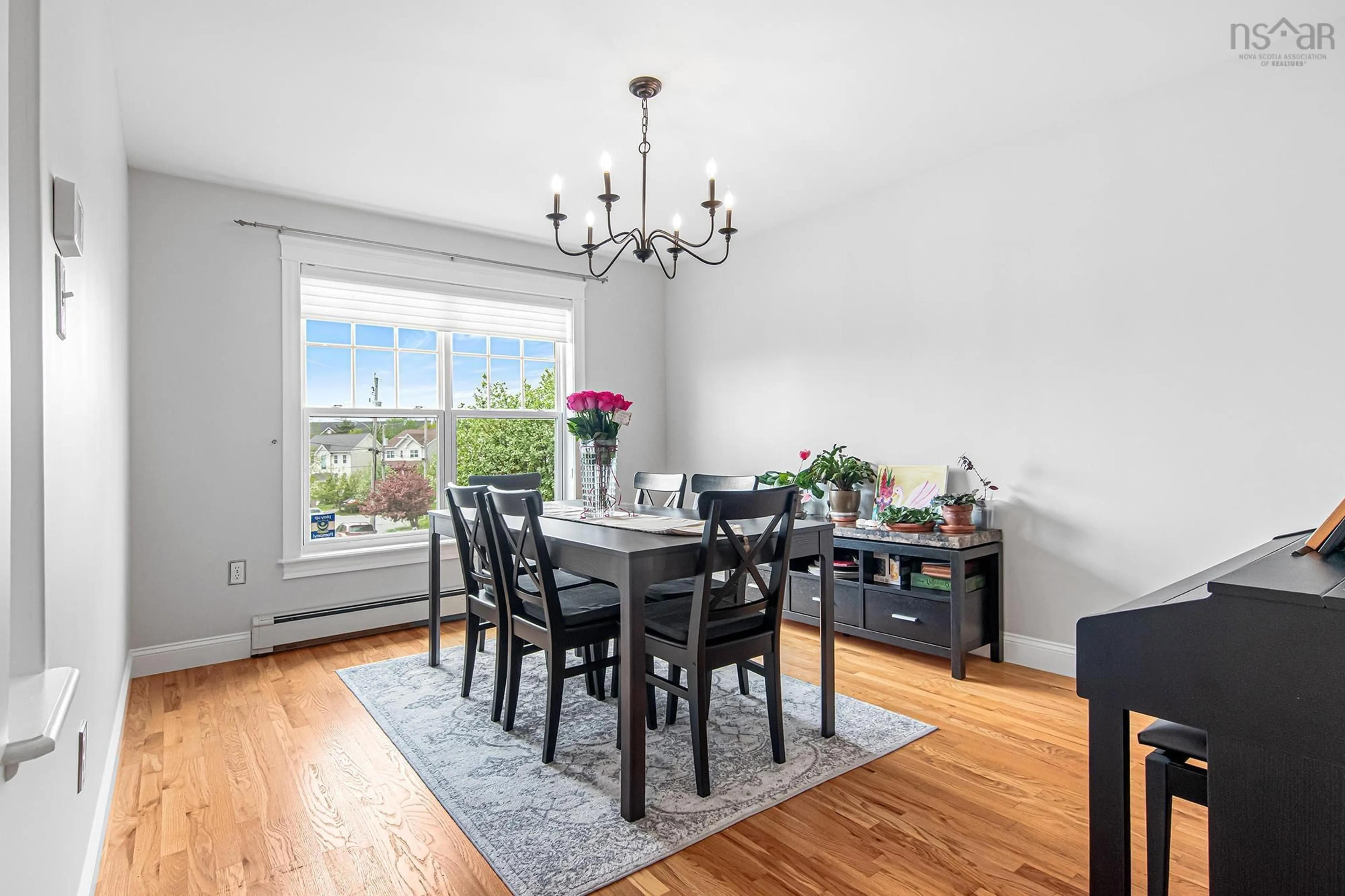 Dining room, wood/laminate floor for 48 Gorsebud Close, Halifax Nova Scotia B3S 1P6