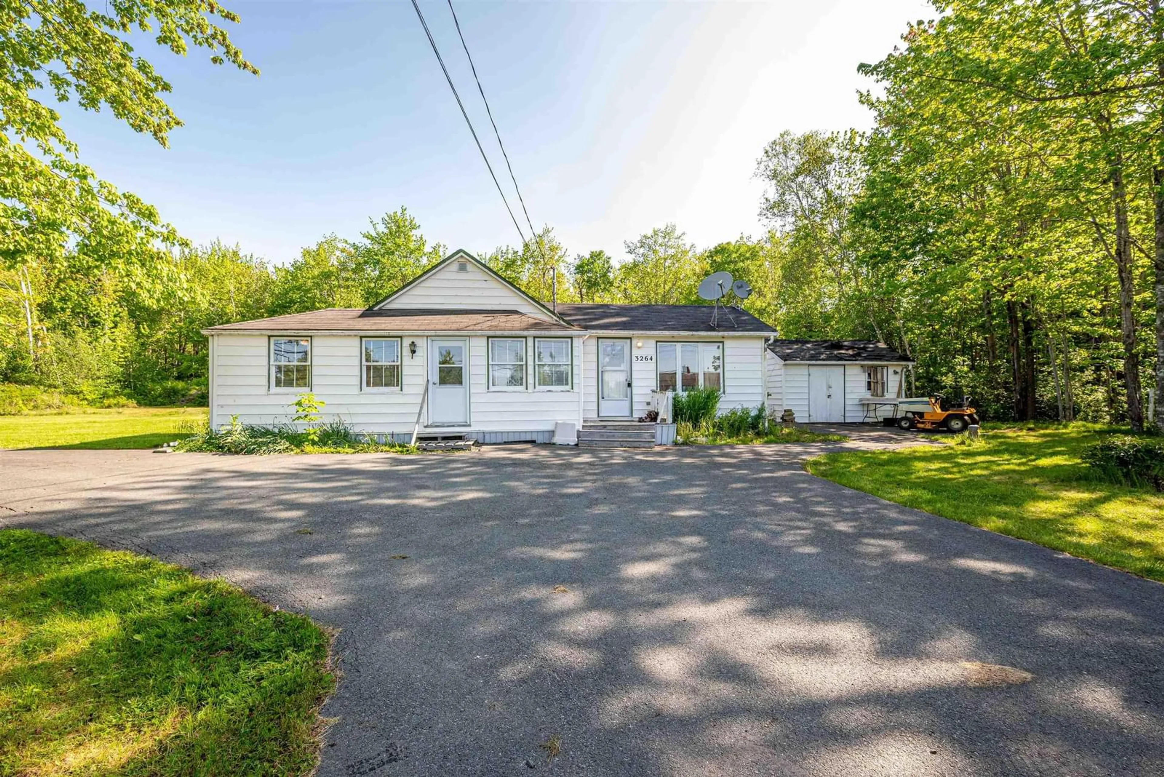 A pic from outside/outdoor area/front of a property/back of a property/a pic from drone, street for 3264 Highway 215, Centre Burlington Nova Scotia B0N 2A0