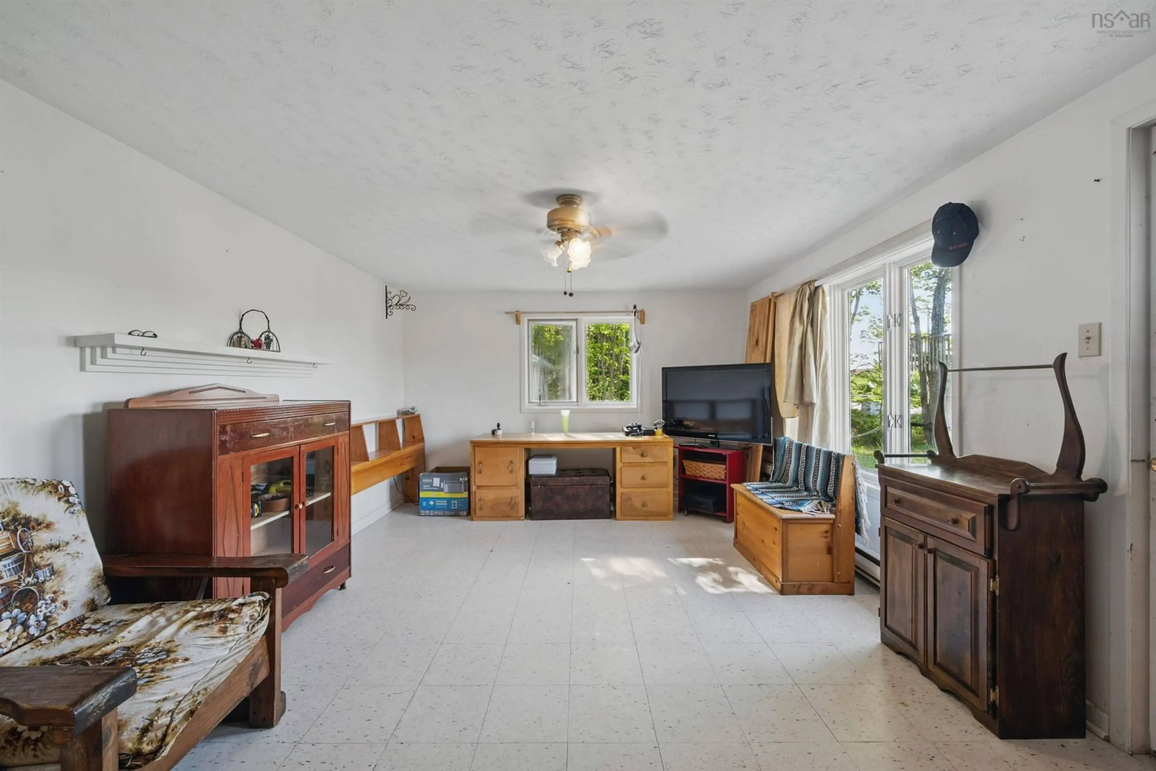 Living room with furniture, unknown for 3264 Highway 215, Centre Burlington Nova Scotia B0N 2A0