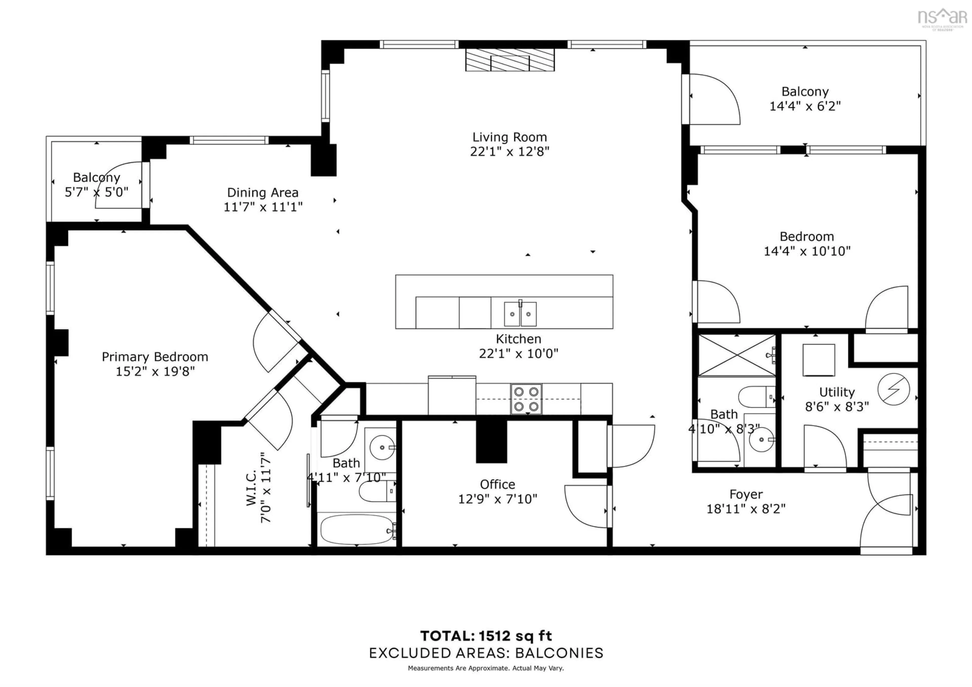 Floor plan for 1270 Oxford St #103, Halifax Nova Scotia B3H 3Y8
