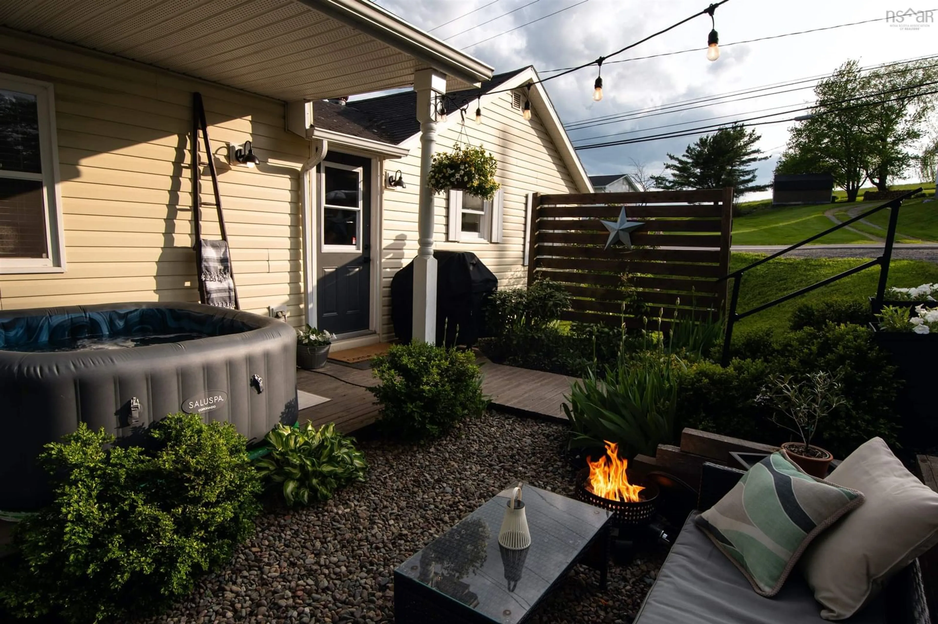 Patio, street for 4293 Highway 1, Three Mile Plains Nova Scotia B0N 2T0
