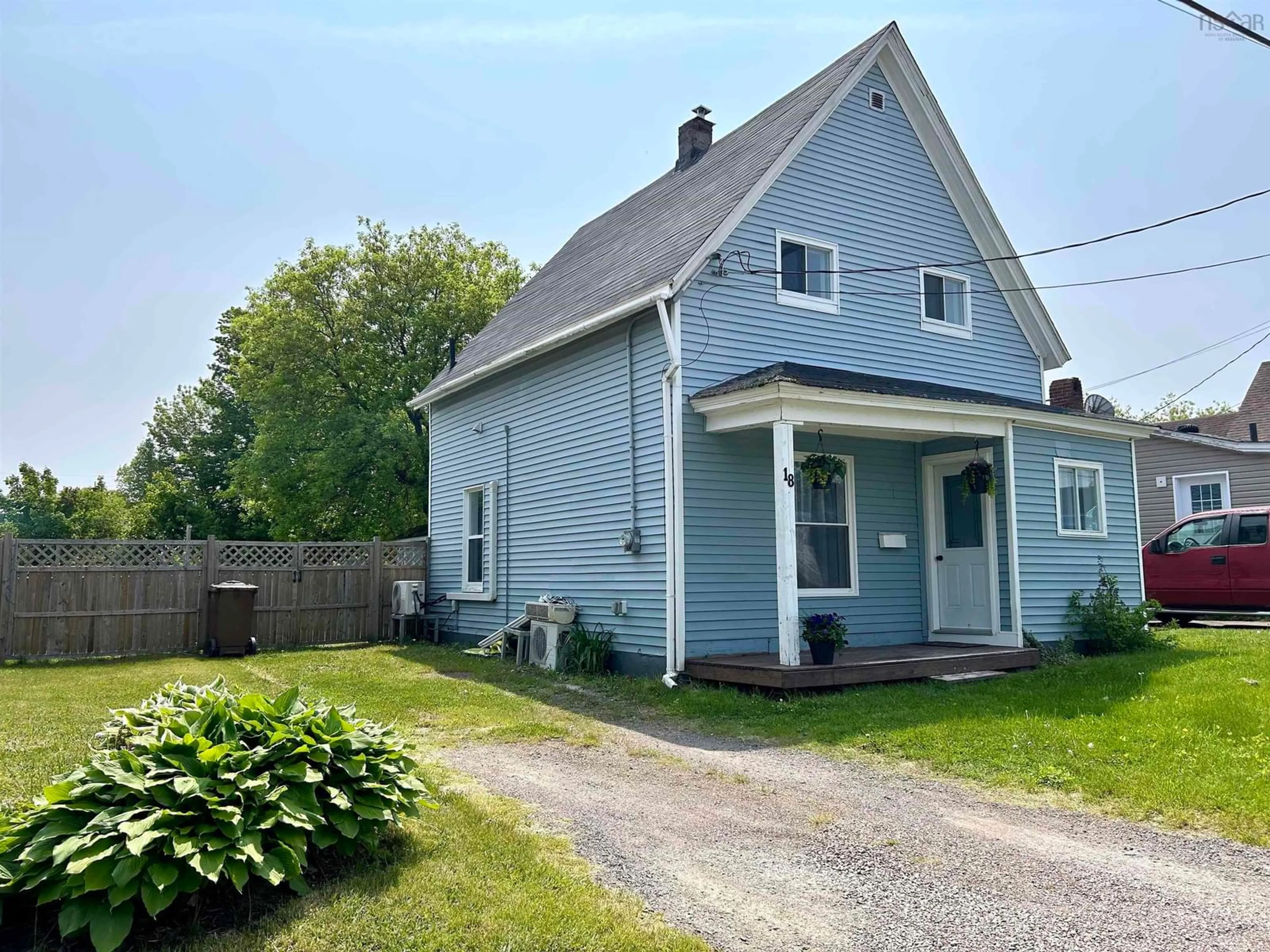 A pic from outside/outdoor area/front of a property/back of a property/a pic from drone, street for 18 Mill Ave, Amherst Nova Scotia B4H 1E1
