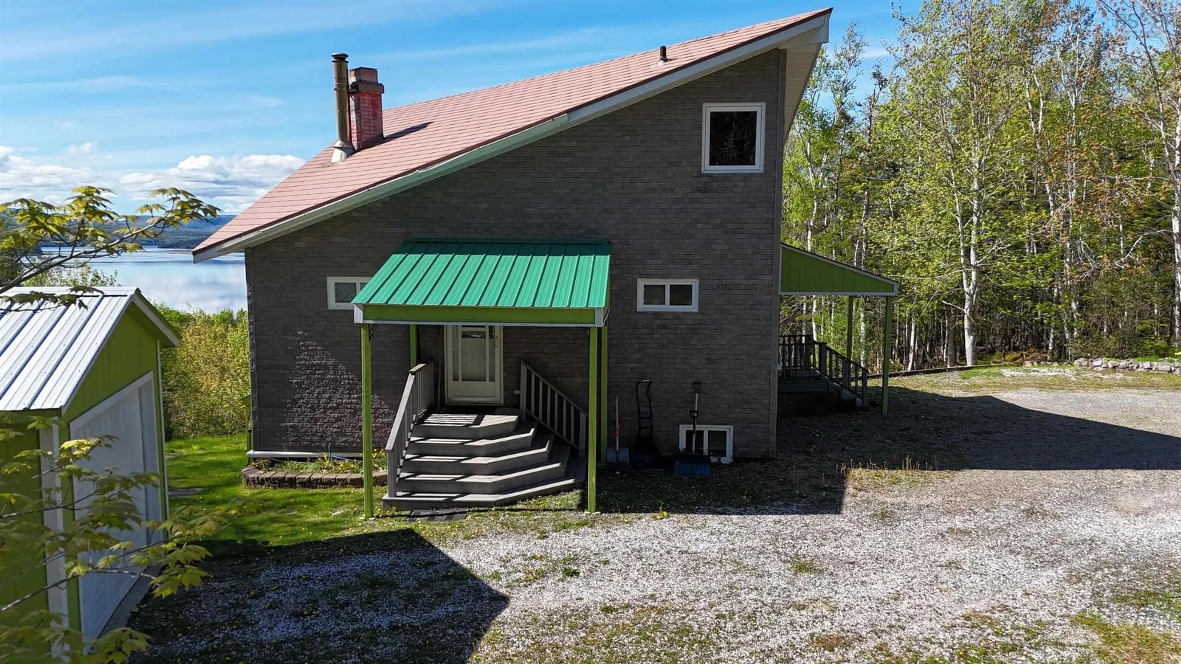 A pic from outside/outdoor area/front of a property/back of a property/a pic from drone, building for 55 312 Hwy, Englishtown Nova Scotia B0C 1H0