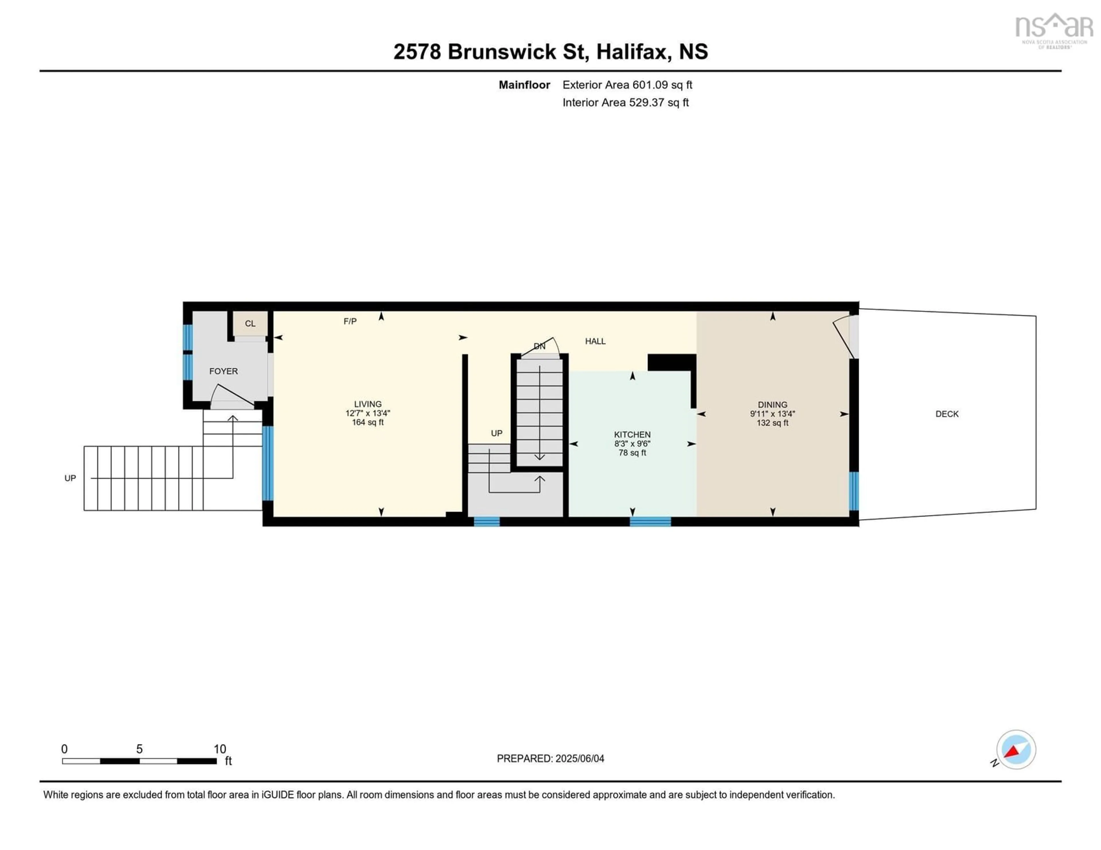Floor plan for 2578 Brunswick St, Halifax Nova Scotia B3K 2Z6