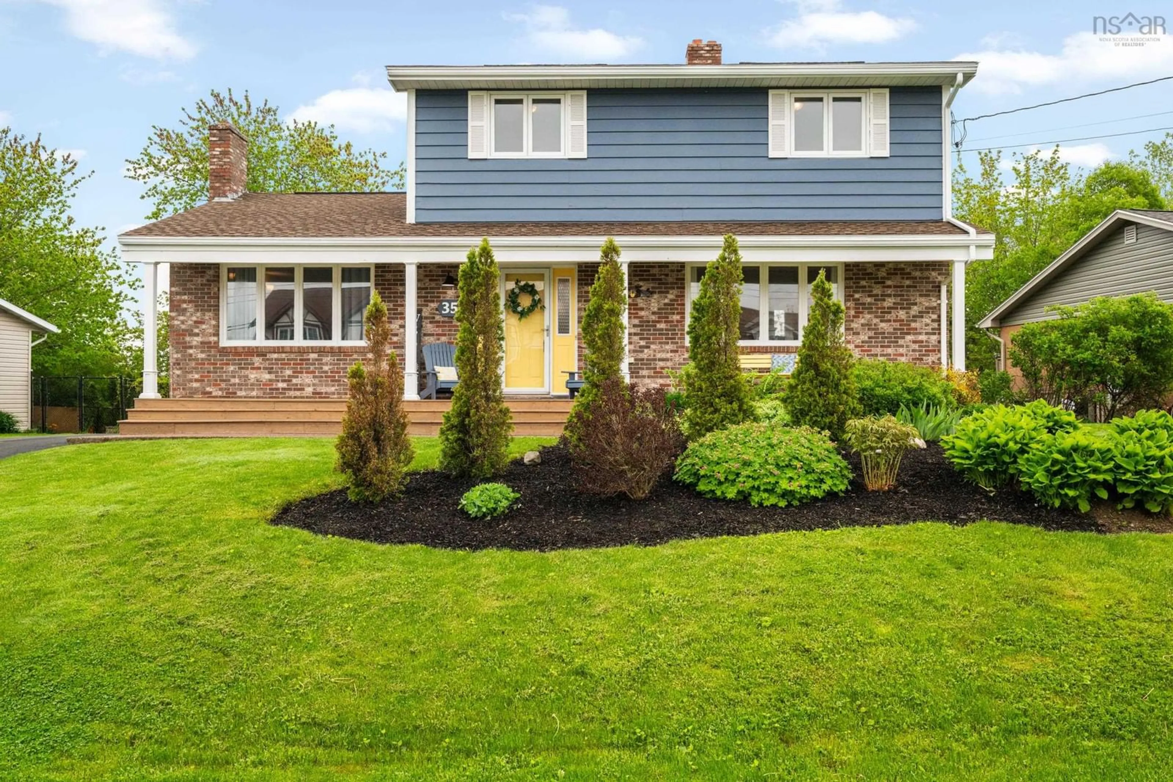 Home with vinyl exterior material, street for 35 Fireside Dr, Cole Harbour Nova Scotia B2V 1Y7