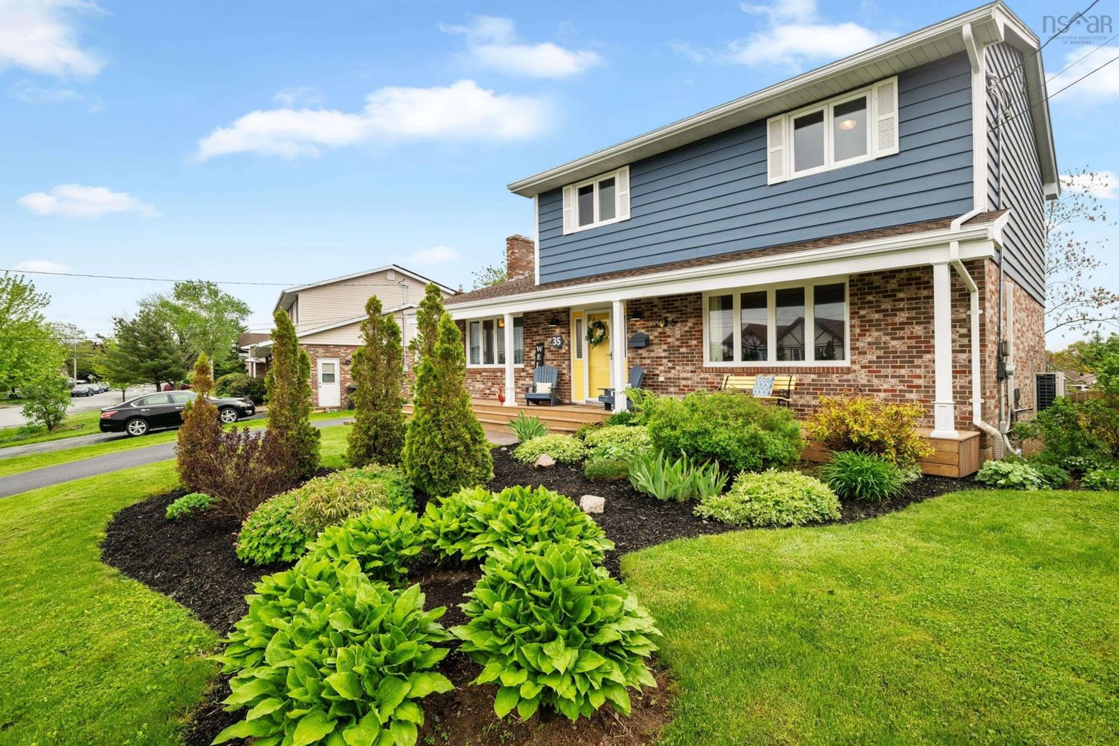 Home with vinyl exterior material, street for 35 Fireside Dr, Cole Harbour Nova Scotia B2V 1Y7