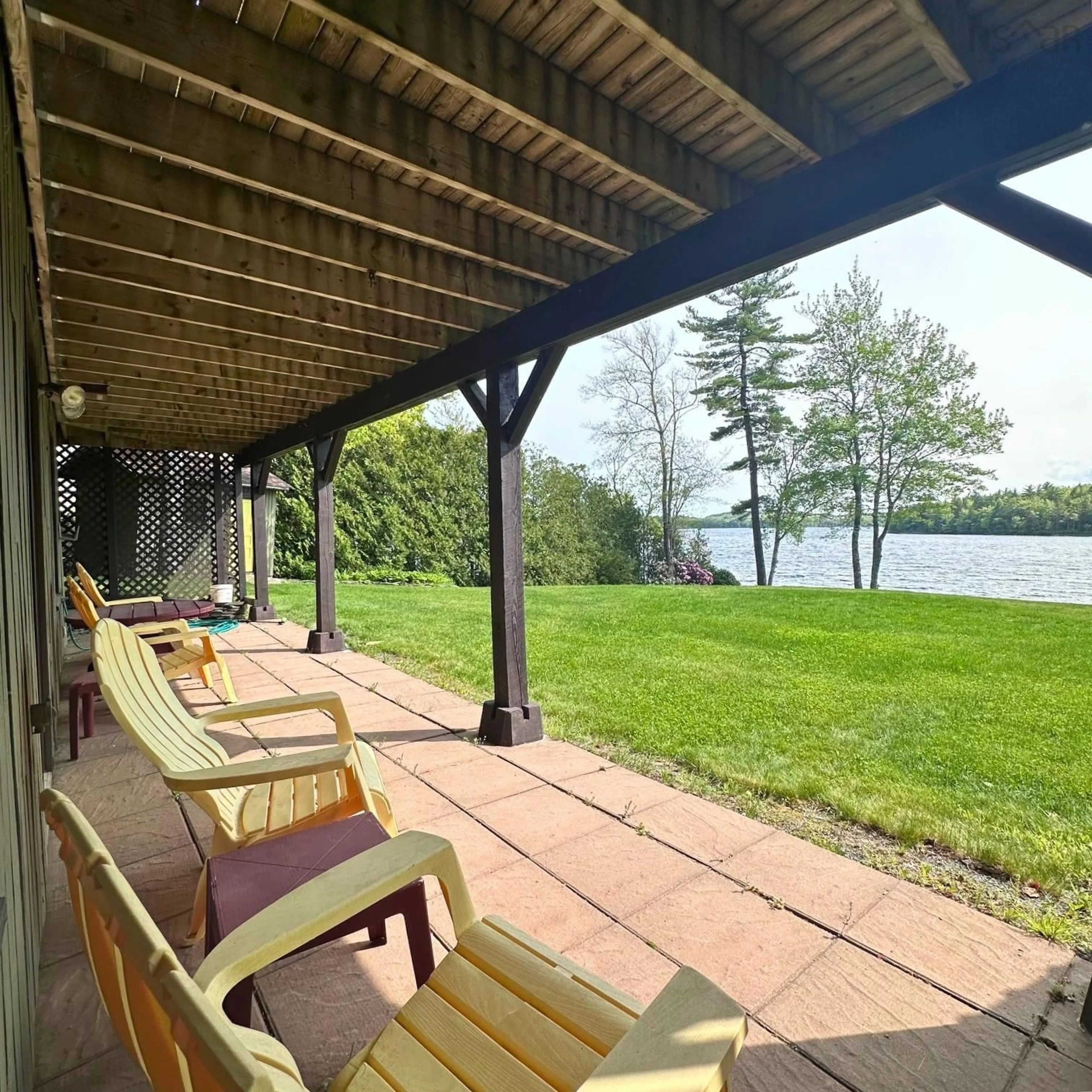 Patio, water/lake/river/ocean view for 93 Lakeview Cir, Conquerall Mills Nova Scotia B4V 6A9