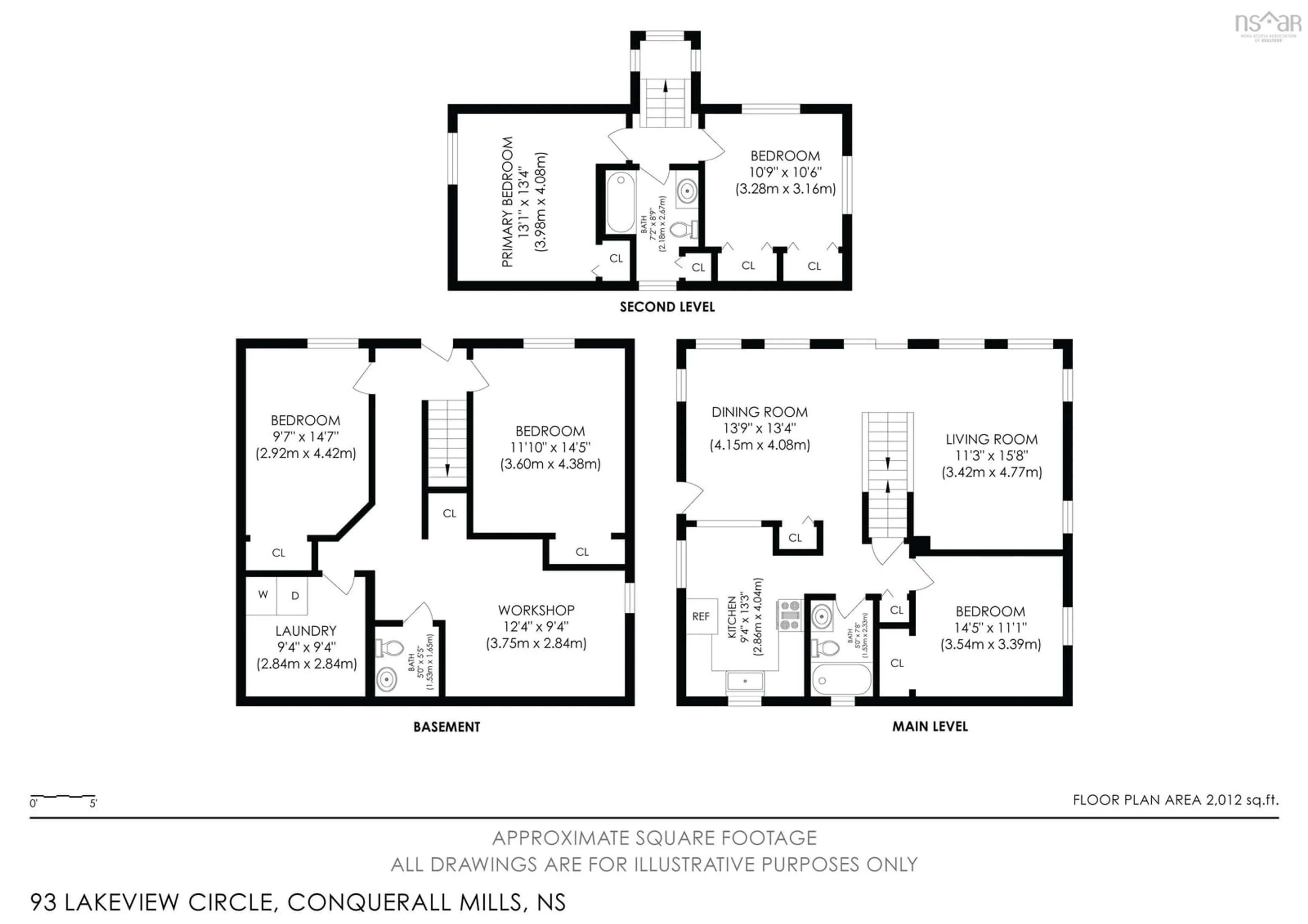 Floor plan for 93 Lakeview Cir, Conquerall Mills Nova Scotia B4V 6A9