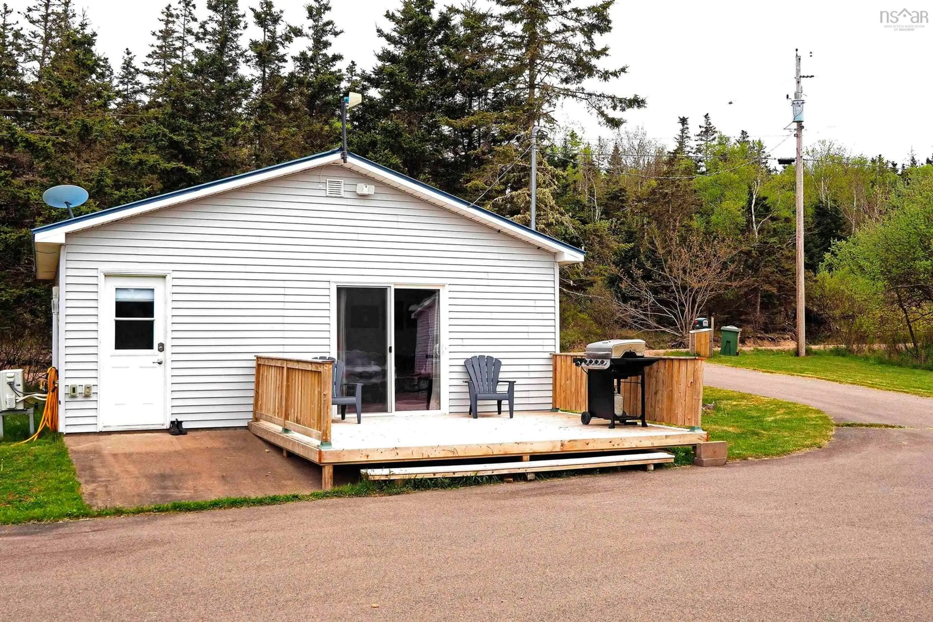Patio, water/lake/river/ocean view for 1168 West Bay Rd, West Bay Nova Scotia B0M 1S0