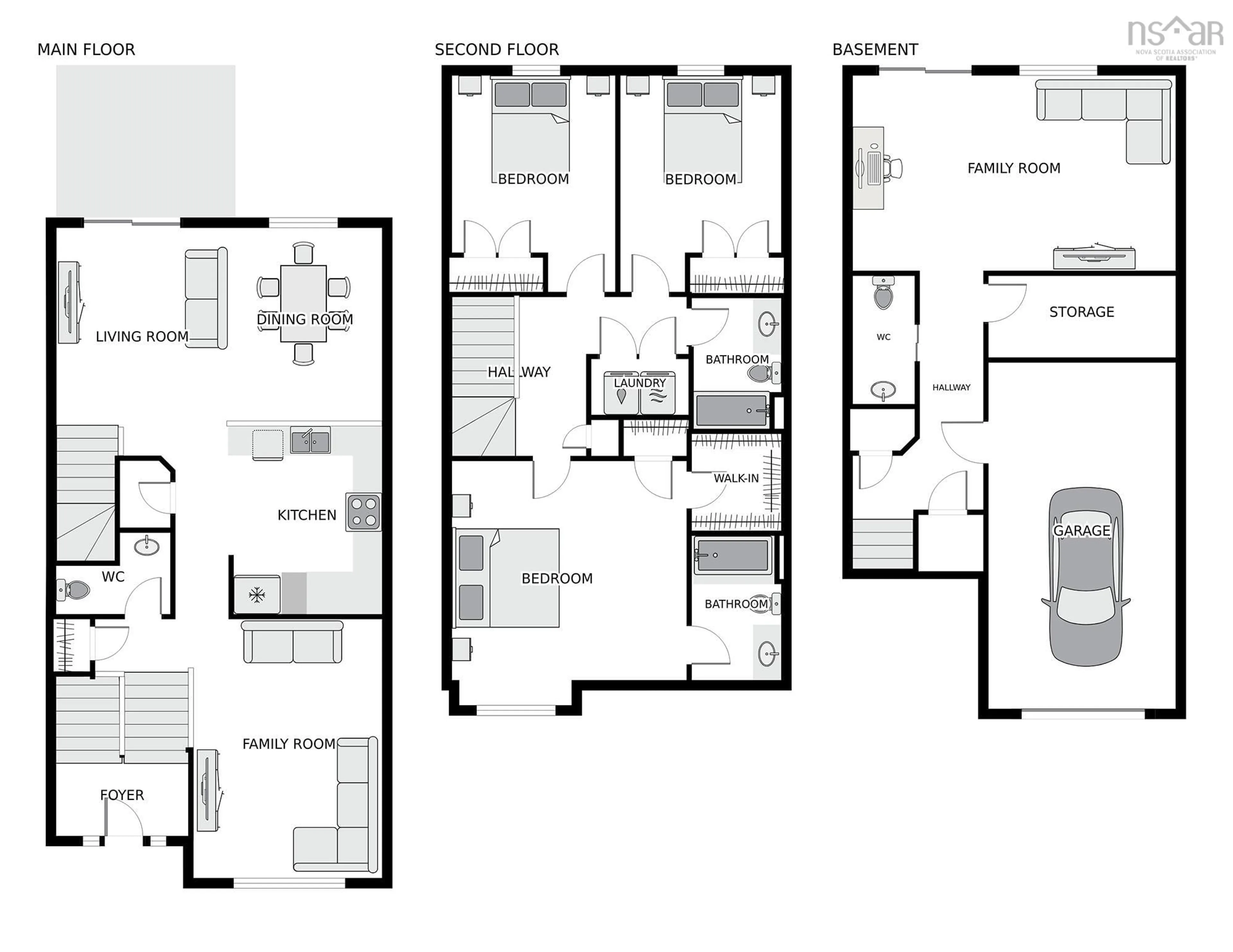 Floor plan for 9 Lasalle Crt, Bedford Nova Scotia B4B 0H8