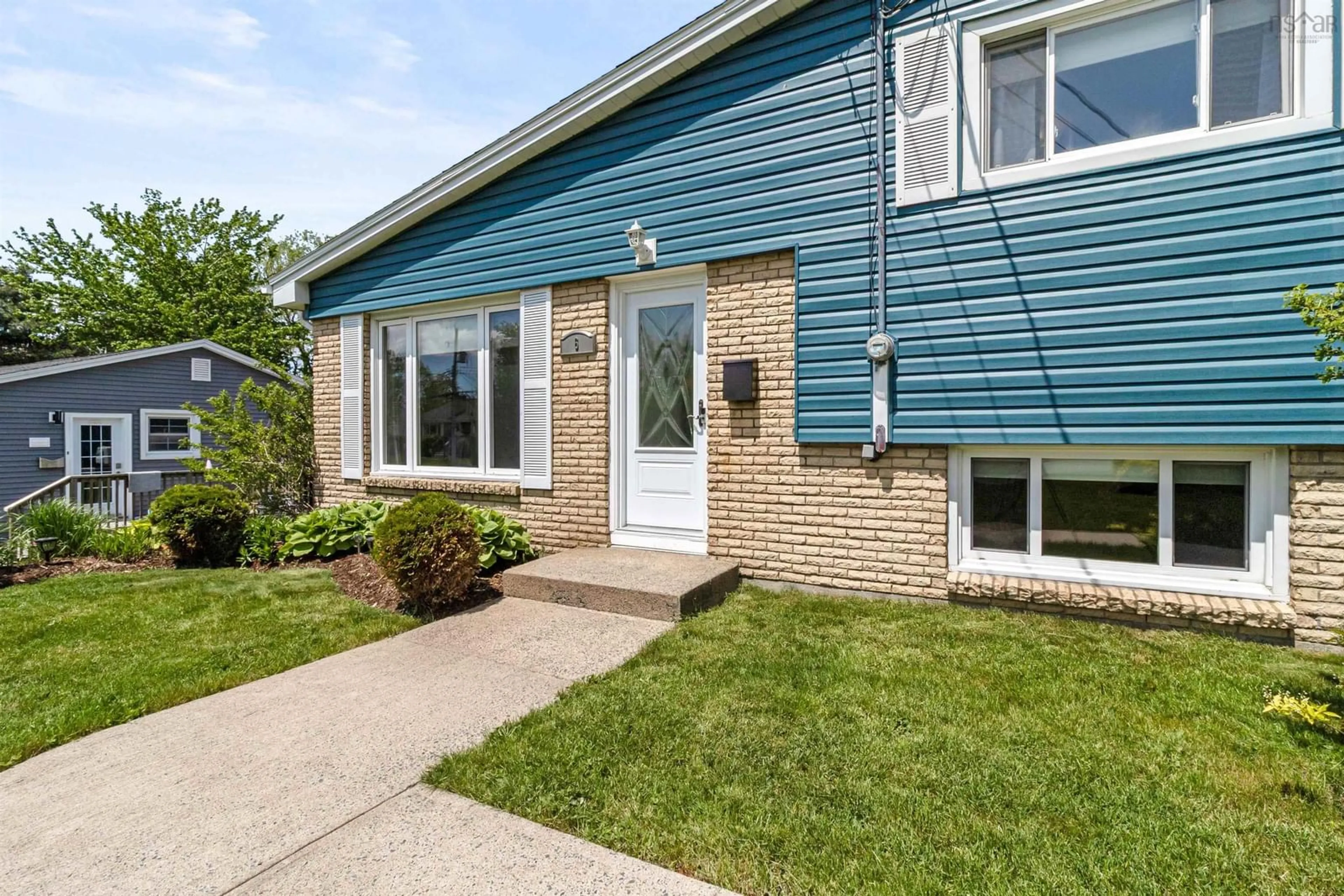 Home with vinyl exterior material, street for 6 Tummell Dr, Dartmouth Nova Scotia B2X 2A8