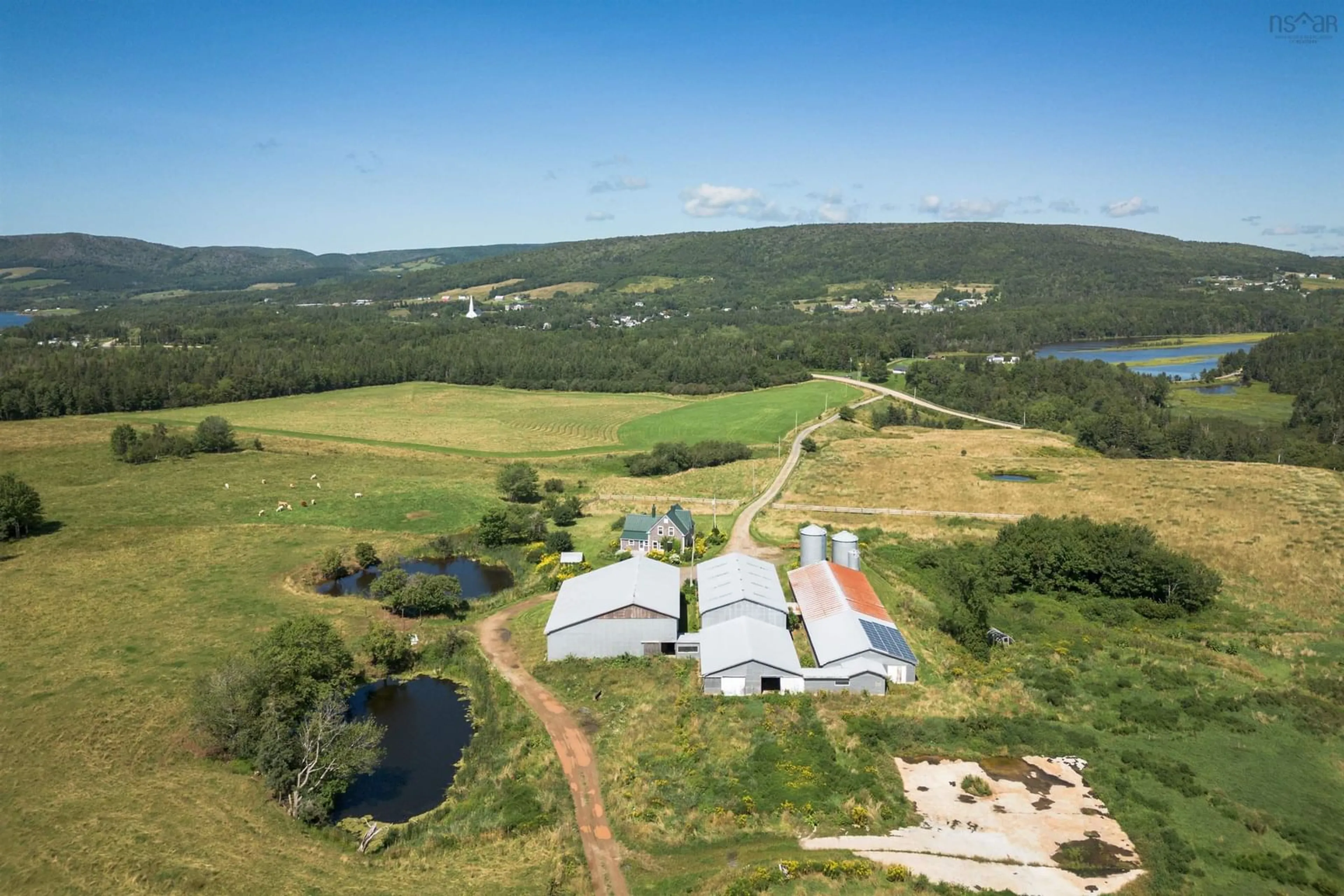 A pic from outside/outdoor area/front of a property/back of a property/a pic from drone, unknown for 166 Rankinville Rd, Mabou Nova Scotia B0E 1X0