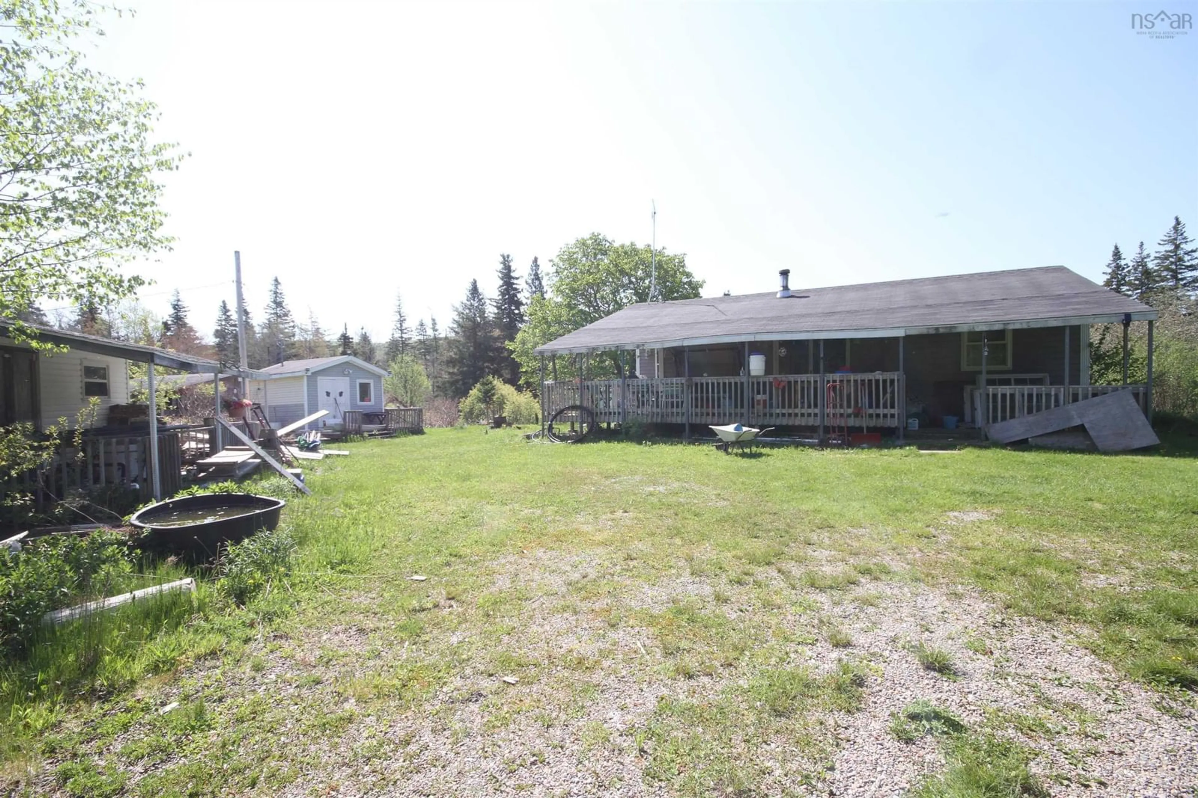 Patio, building for 1746 South Side River Denys Rd, South Side River Denys Nova Scotia B0E 2Y0