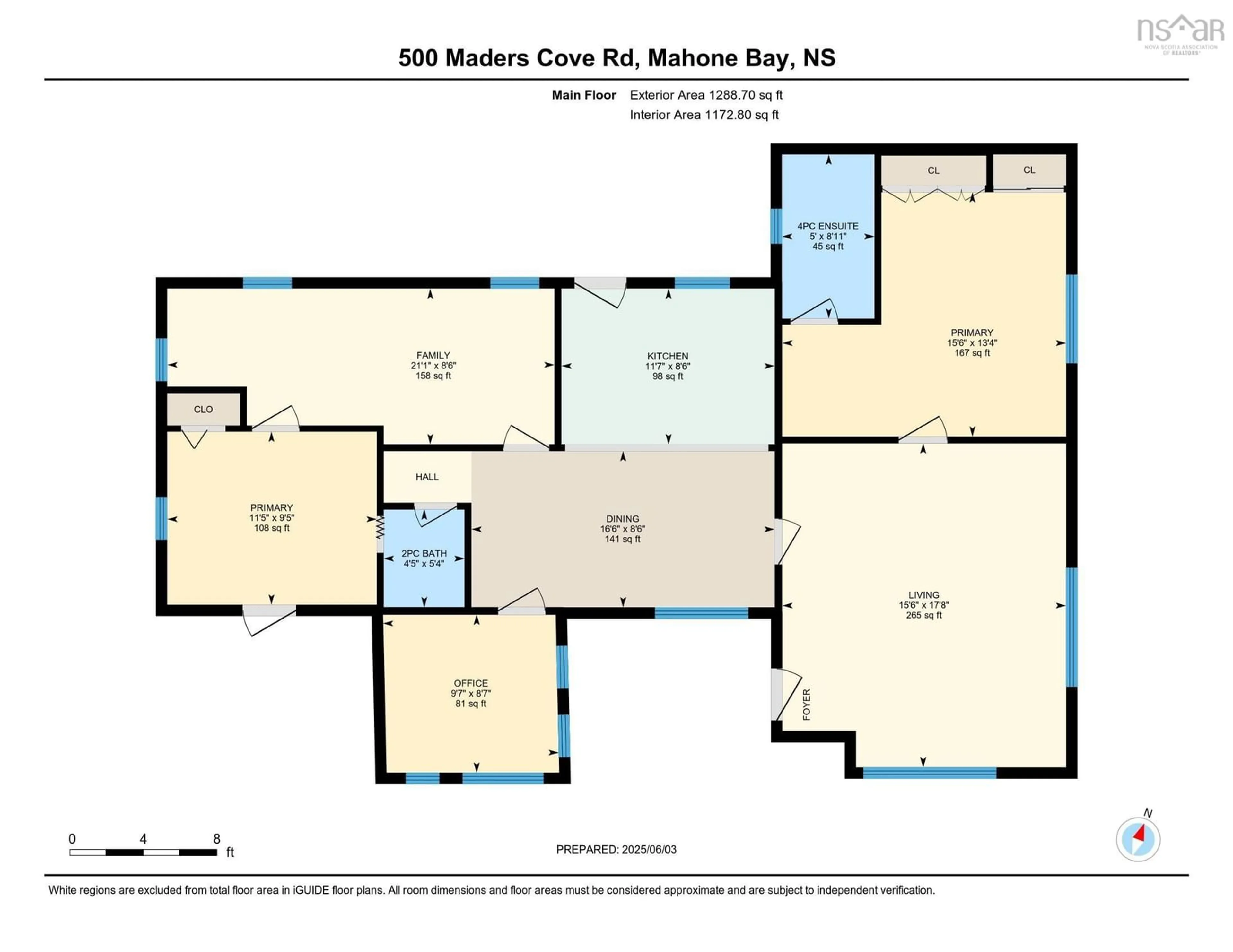 Floor plan for 500 Mader's Cove Rd, Maders Cove Nova Scotia B0J 2E0