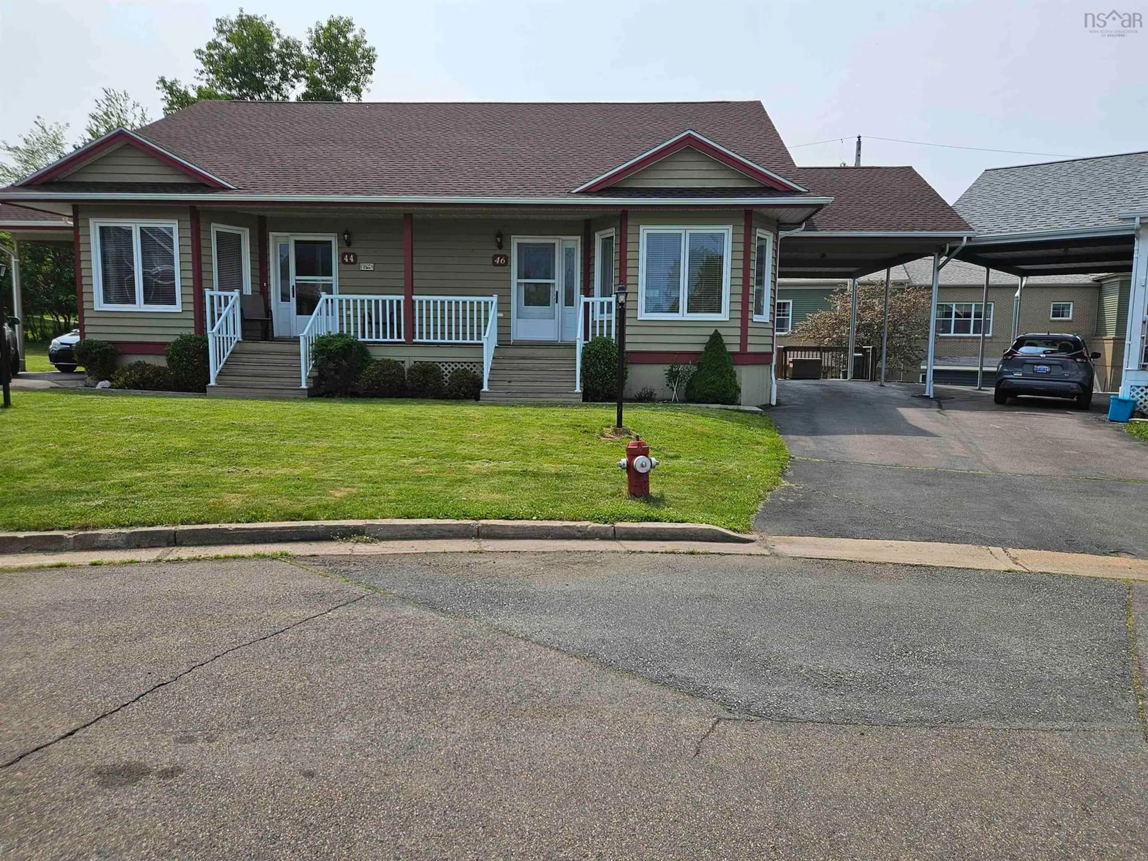 Home with vinyl exterior material, street for 46 Wellington Crt, Truro Nova Scotia B2N 7A8