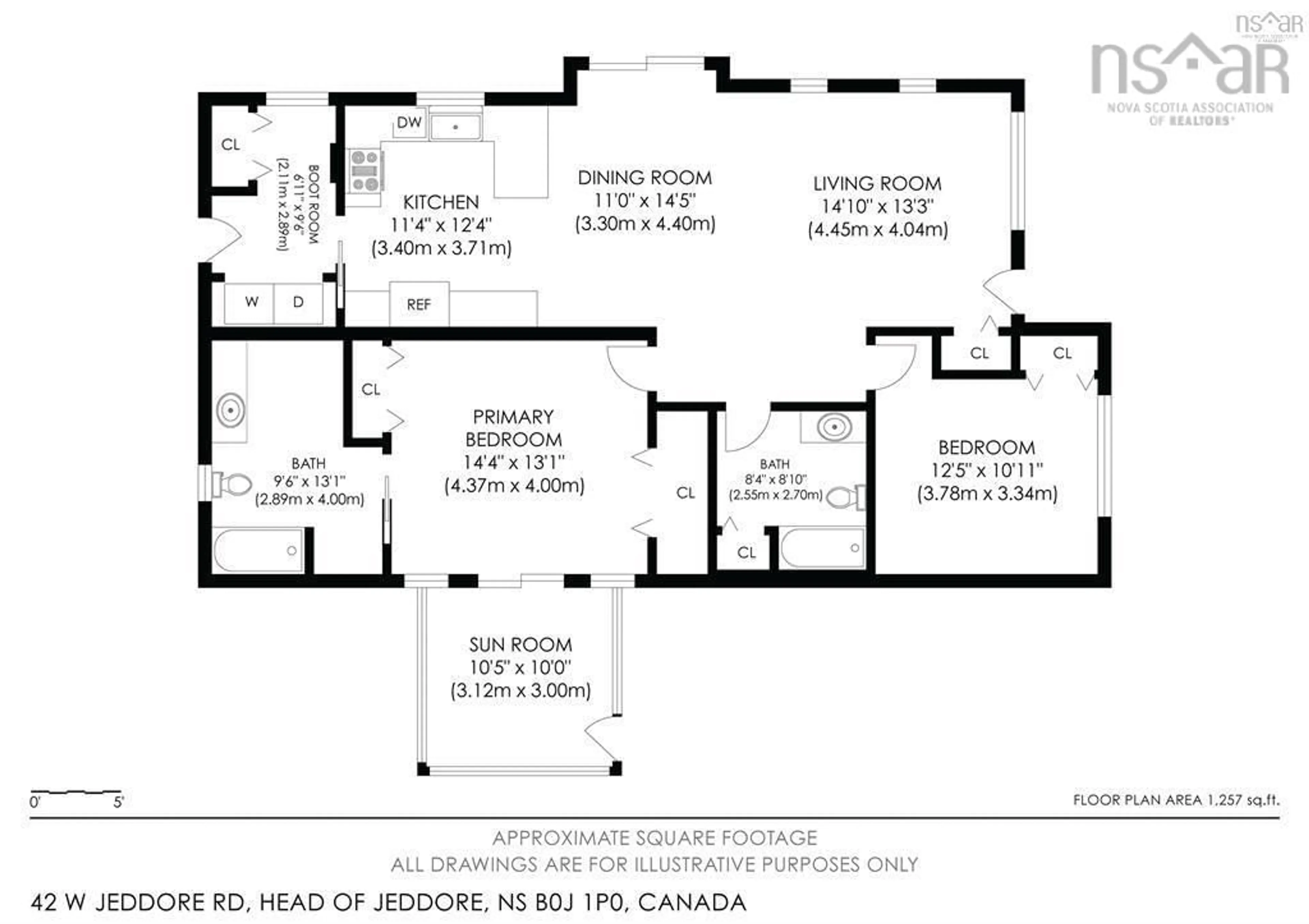 Floor plan for 42 West Jeddore Rd, Jeddore Nova Scotia B0J 1P0