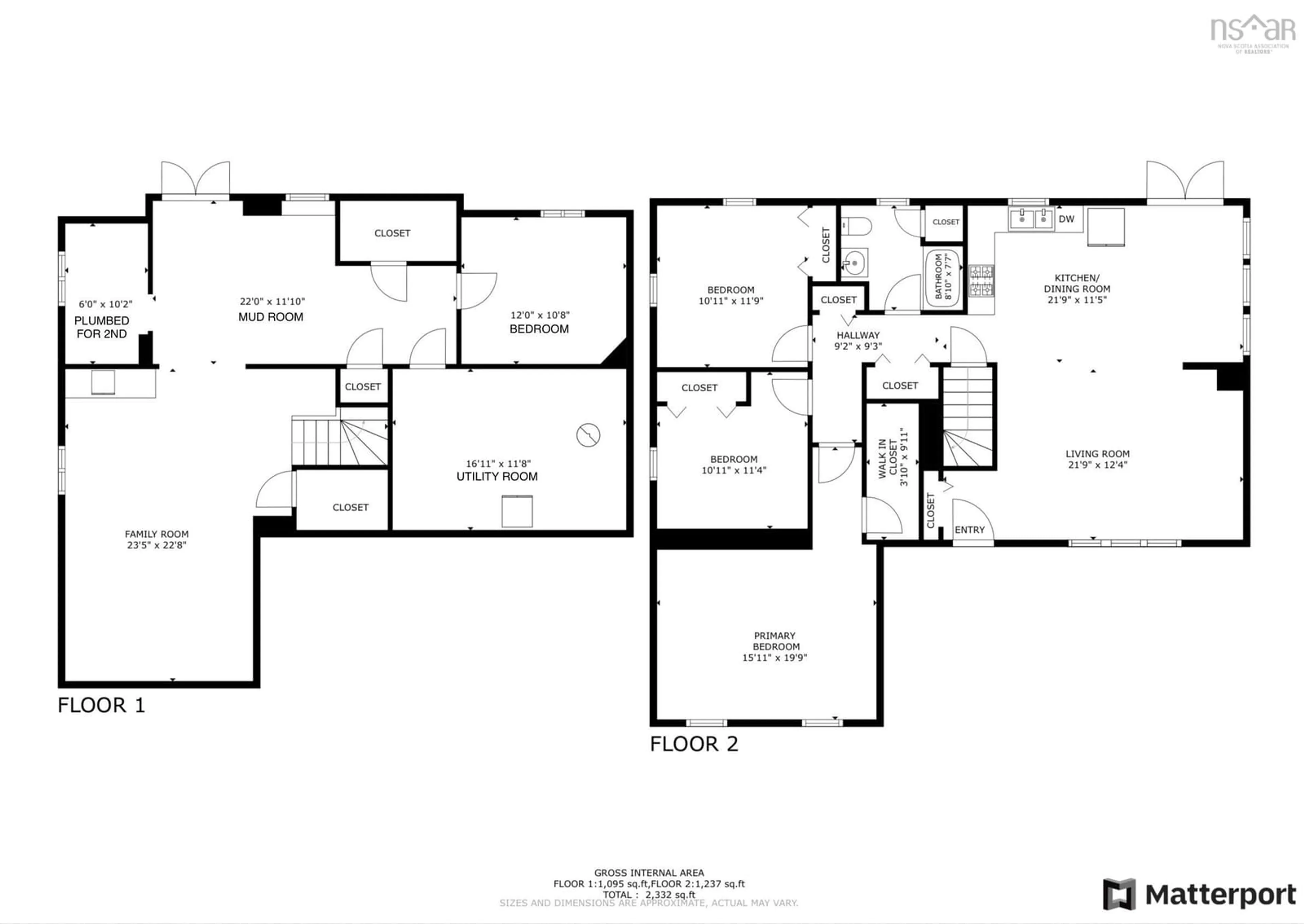 Floor plan for 1814 Highway 340, Deerfield Nova Scotia B5A 5N9