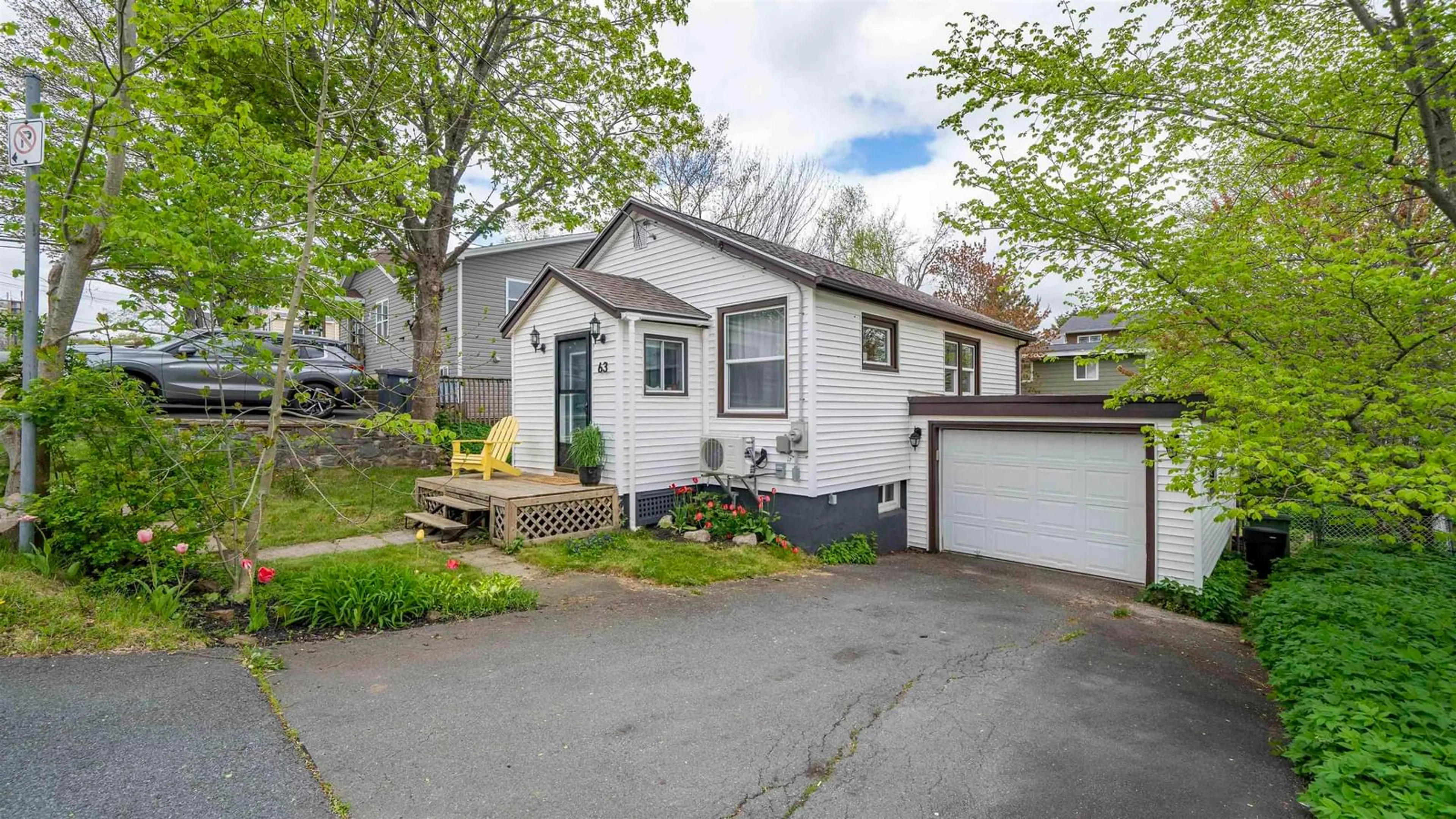Home with vinyl exterior material, street for 63 Rufus Ave, Fairview Nova Scotia B3N 2L6