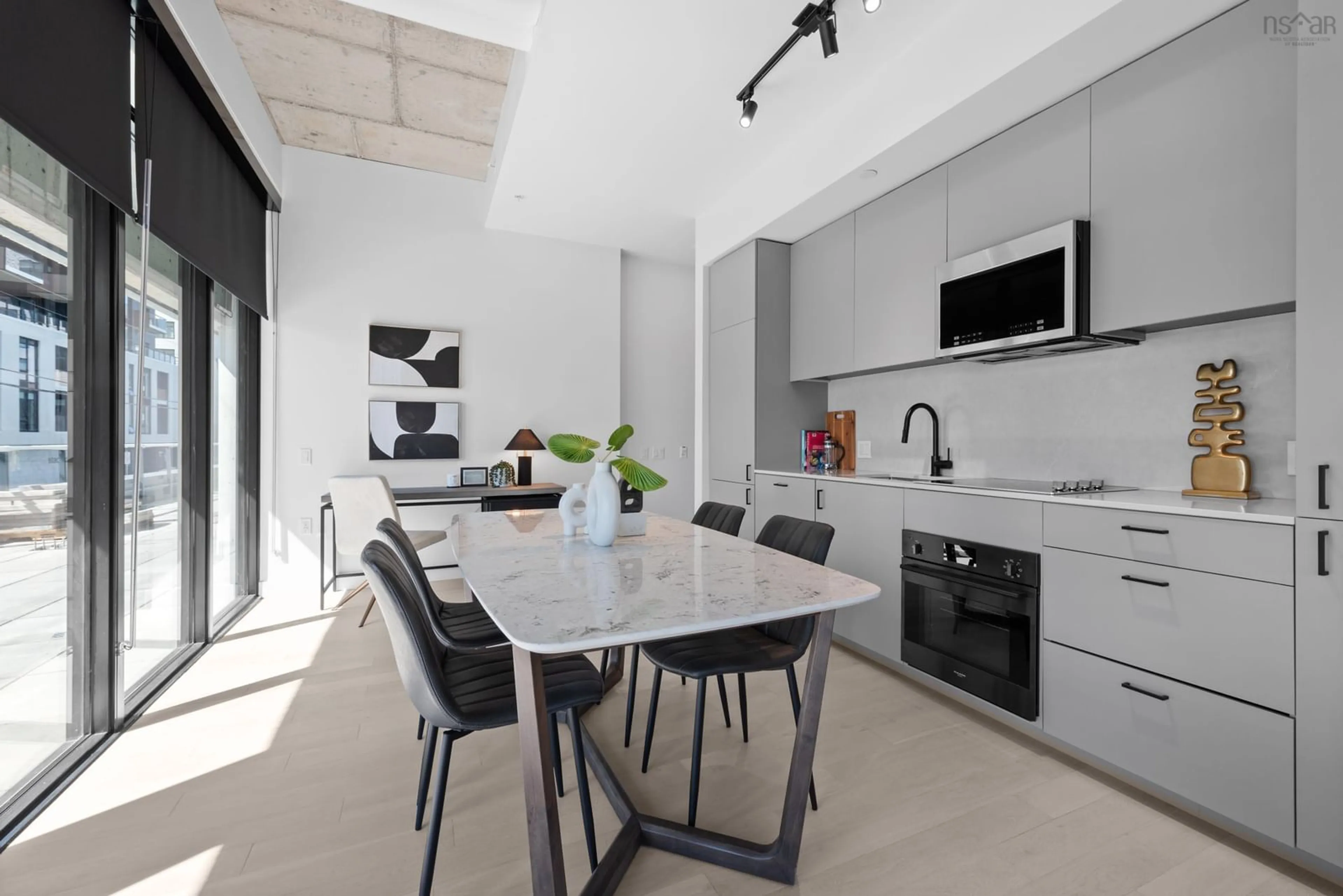 Contemporary kitchen, ceramic/tile floor for 5511 Bilby St #201, Halifax Nova Scotia B3K 1V4
