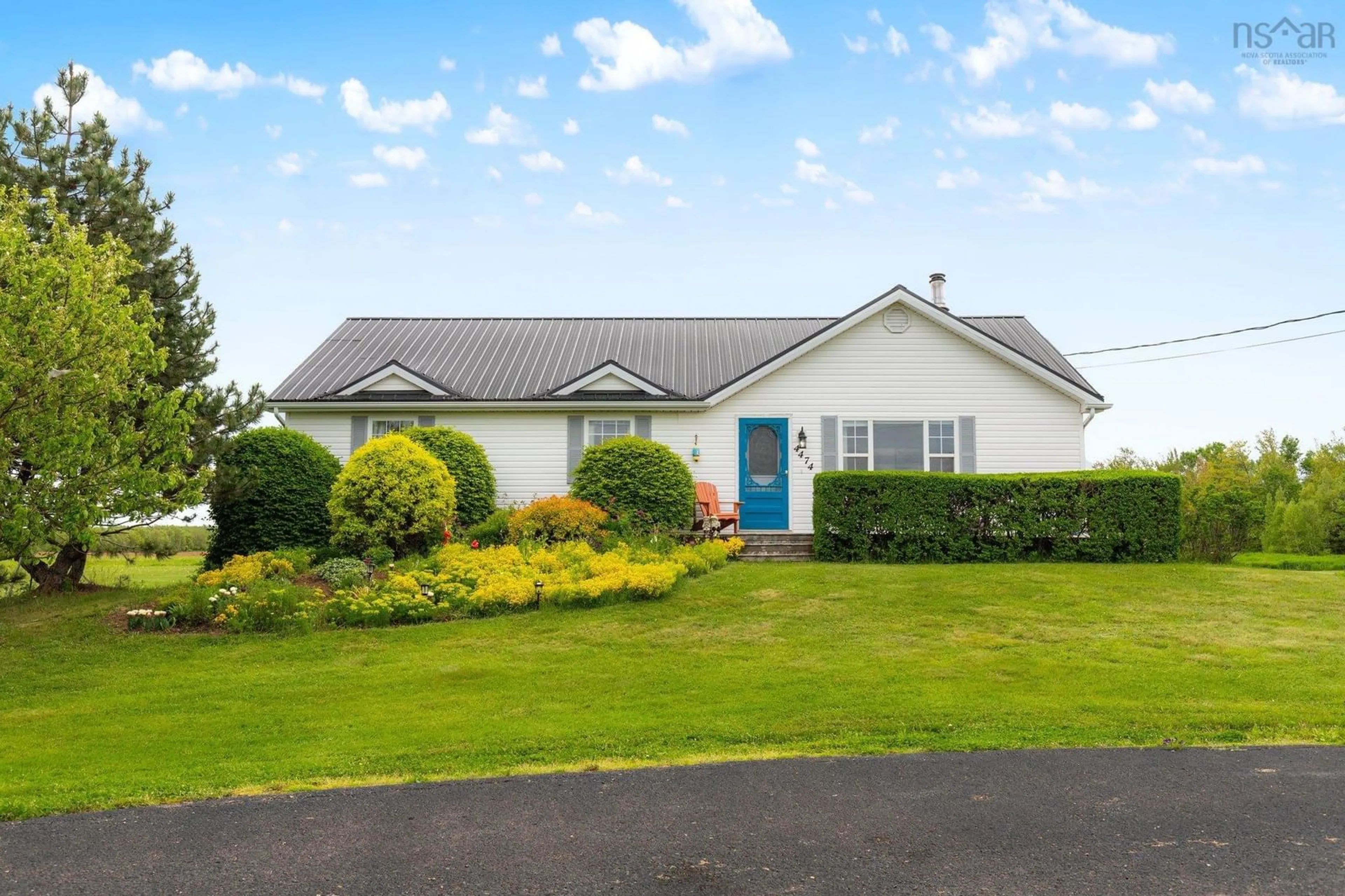 Home with vinyl exterior material, street for 4474 Highway 6, Brule Nova Scotia B0K 1N0