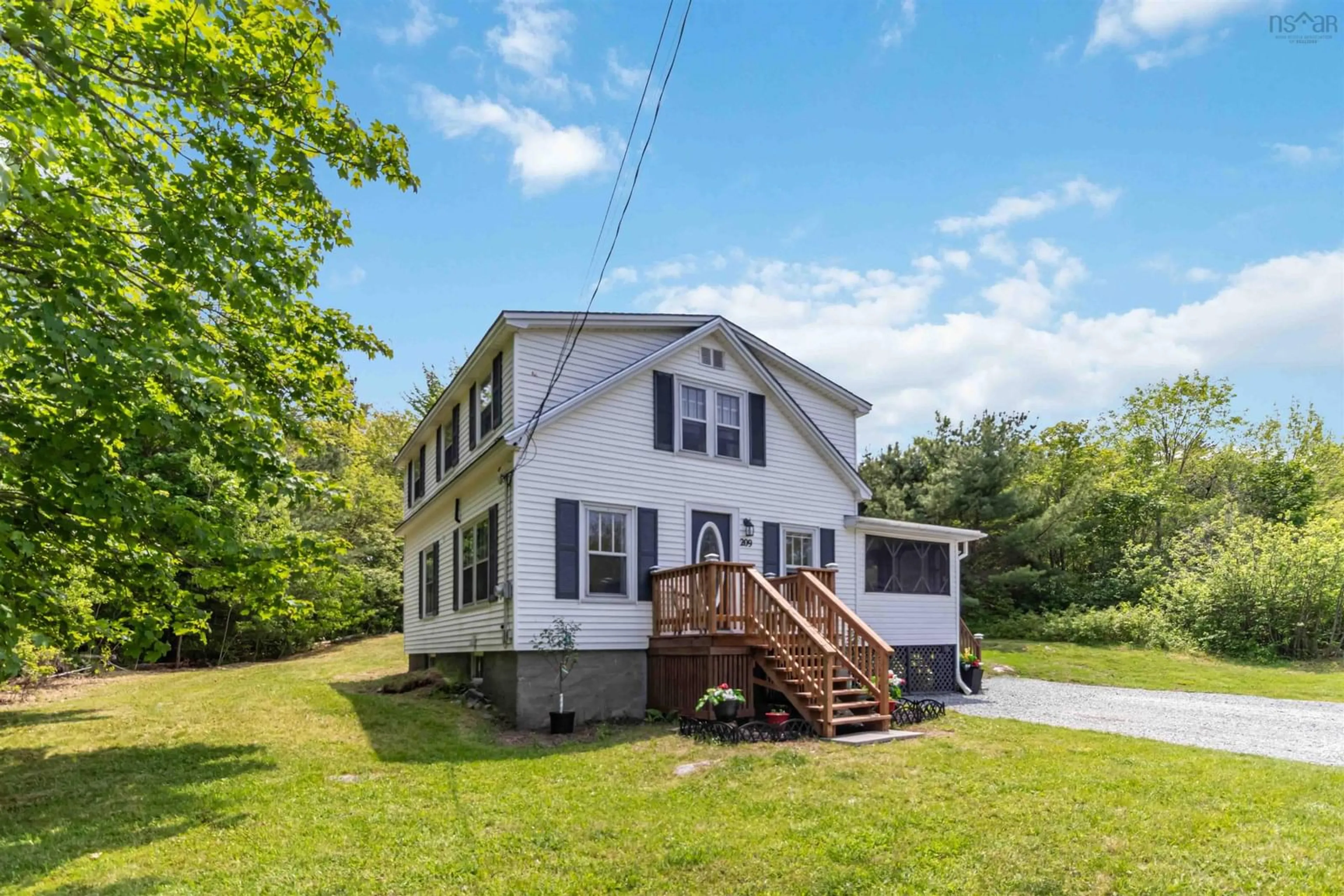 A pic from outside/outdoor area/front of a property/back of a property/a pic from drone, street for 209 Old Port Mouton Rd, Liverpool Nova Scotia B0T 1K0