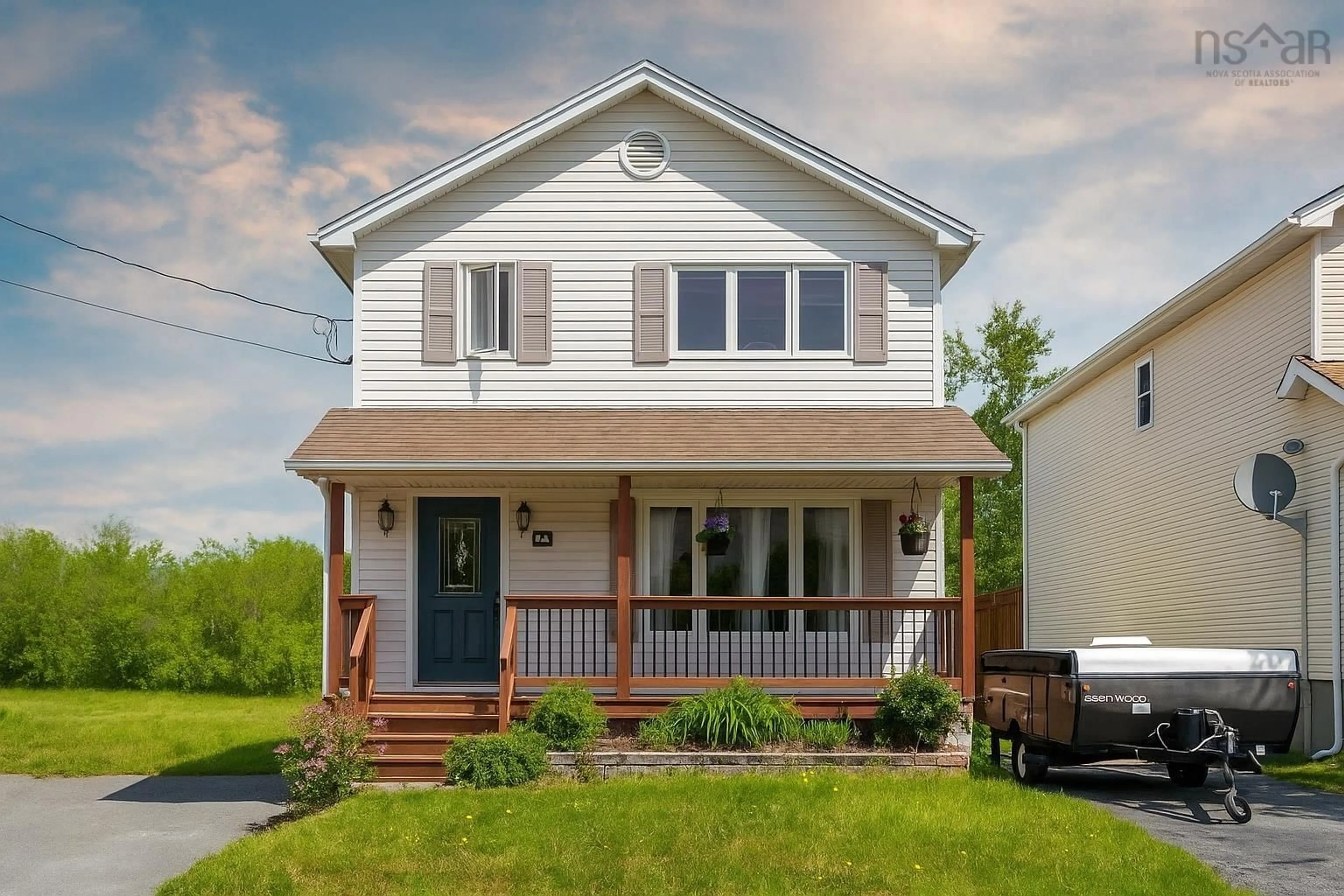 Home with vinyl exterior material, street for 66 Armcrest Dr, Lower Sackville Nova Scotia B4C 4A6