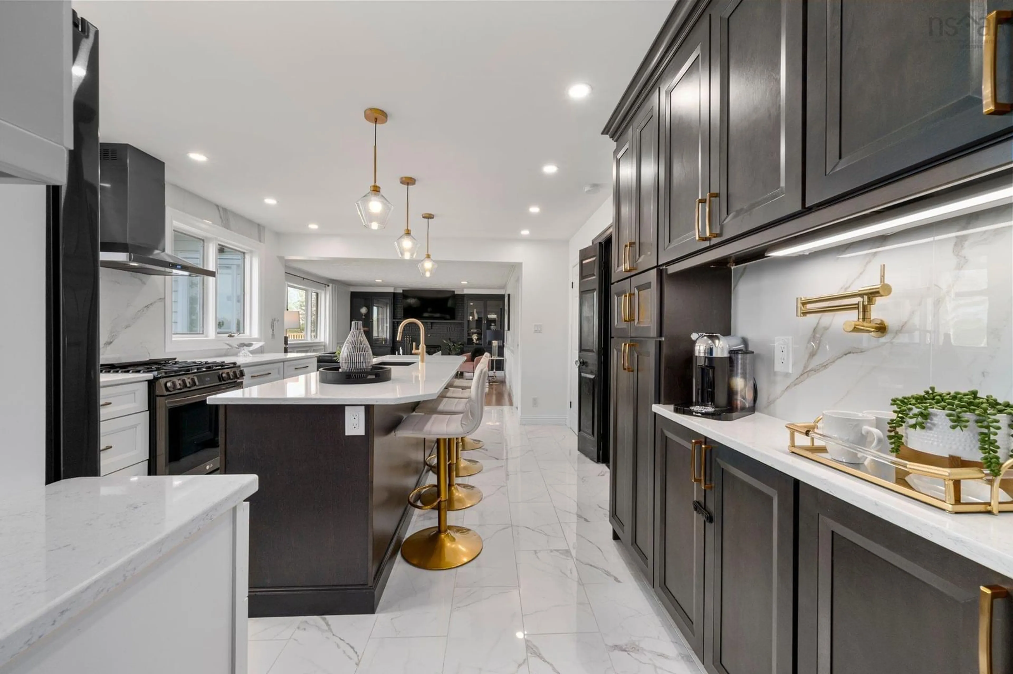 Contemporary kitchen, ceramic/tile floor for 27 Chartwell Lane, Halifax Nova Scotia B3M 3S7