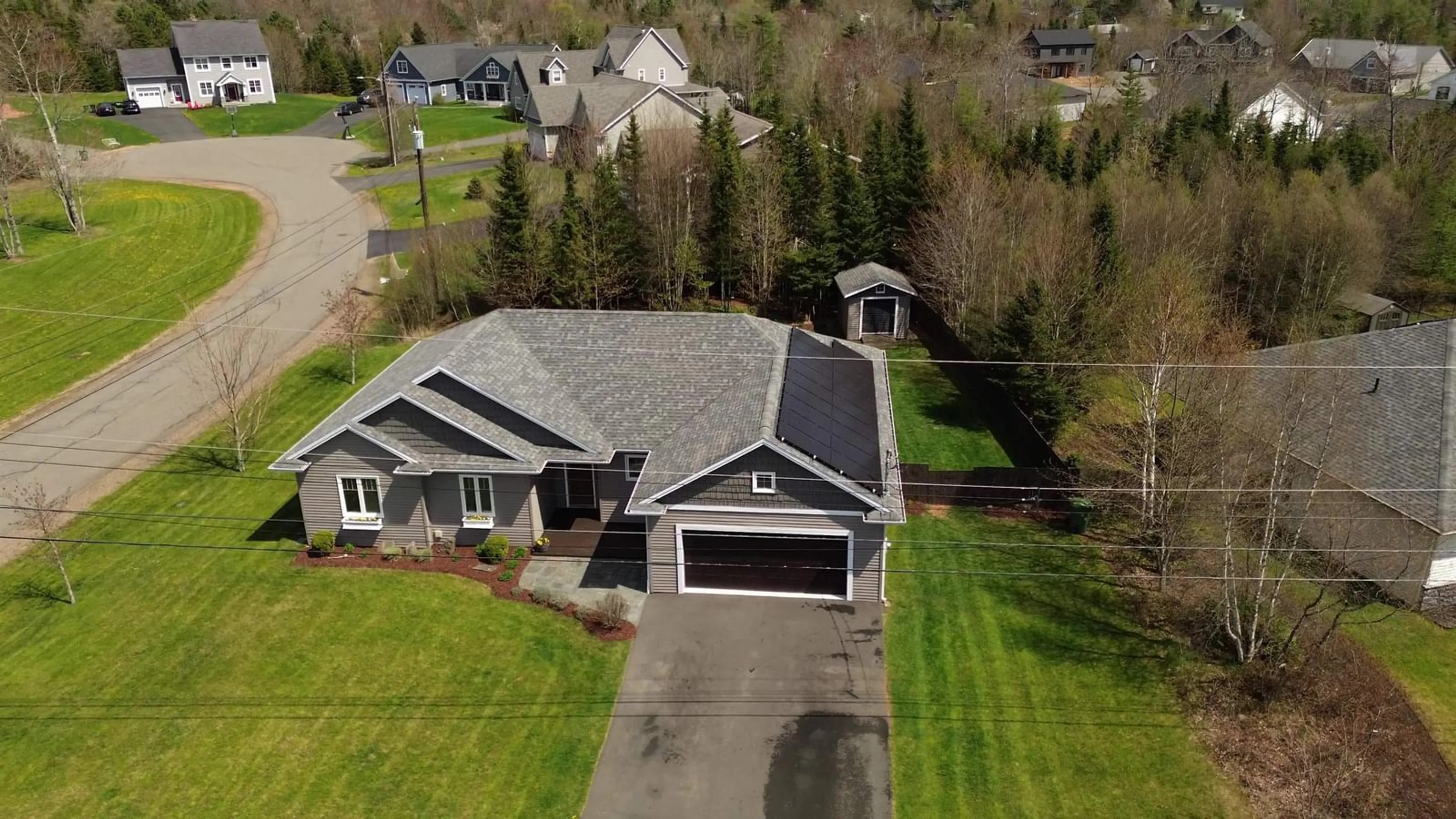 A pic from outside/outdoor area/front of a property/back of a property/a pic from drone, street for 60 Wexford Dr, Valley Nova Scotia B6L 0B6