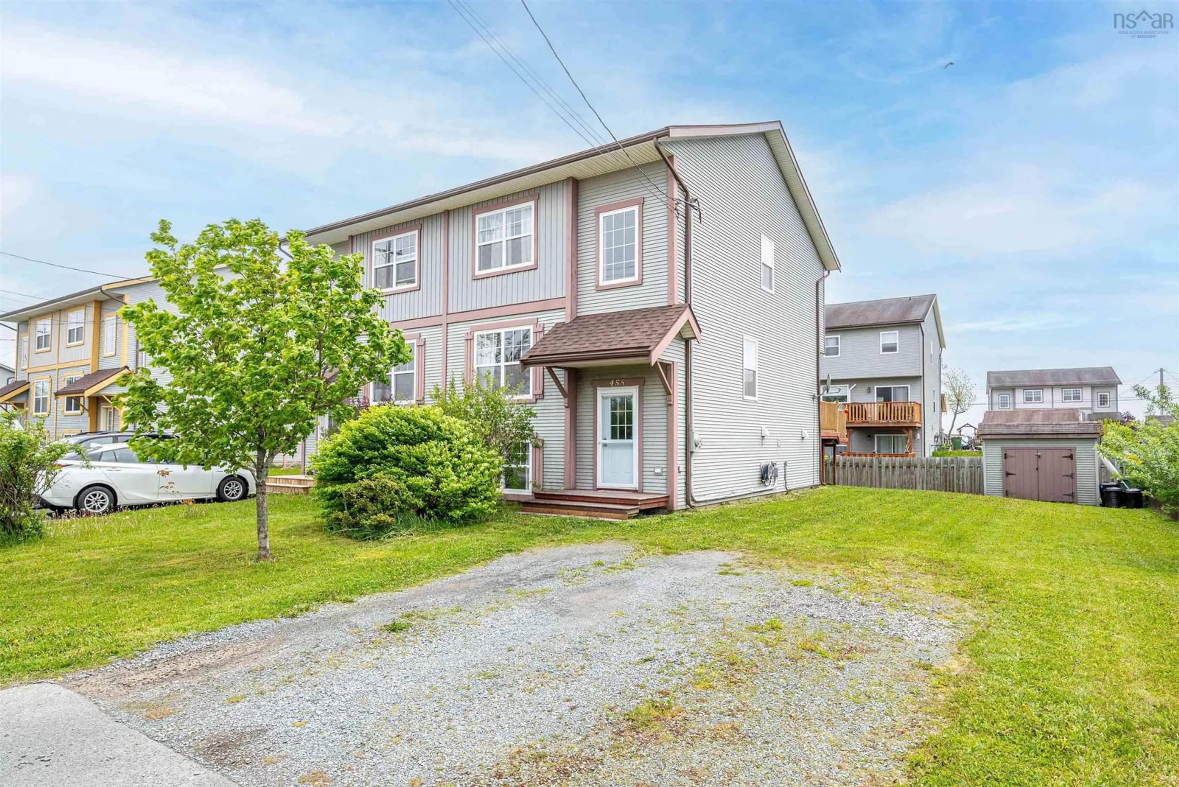 A pic from outside/outdoor area/front of a property/back of a property/a pic from drone, street for 455 Cow Bay Rd, Eastern Passage Nova Scotia B3G 1J4