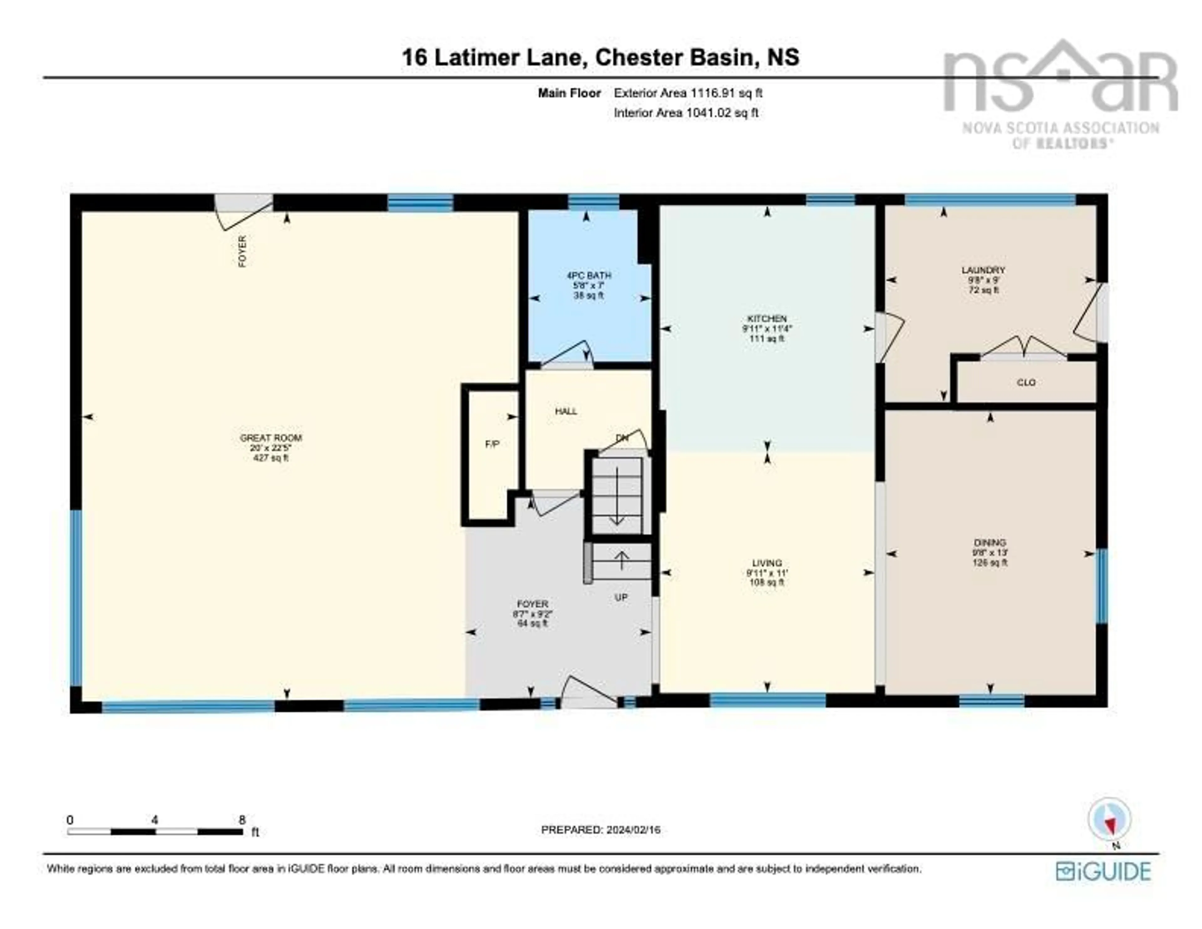 Floor plan for 16 Latimer Lane, Chester Basin Nova Scotia B0J 1K0