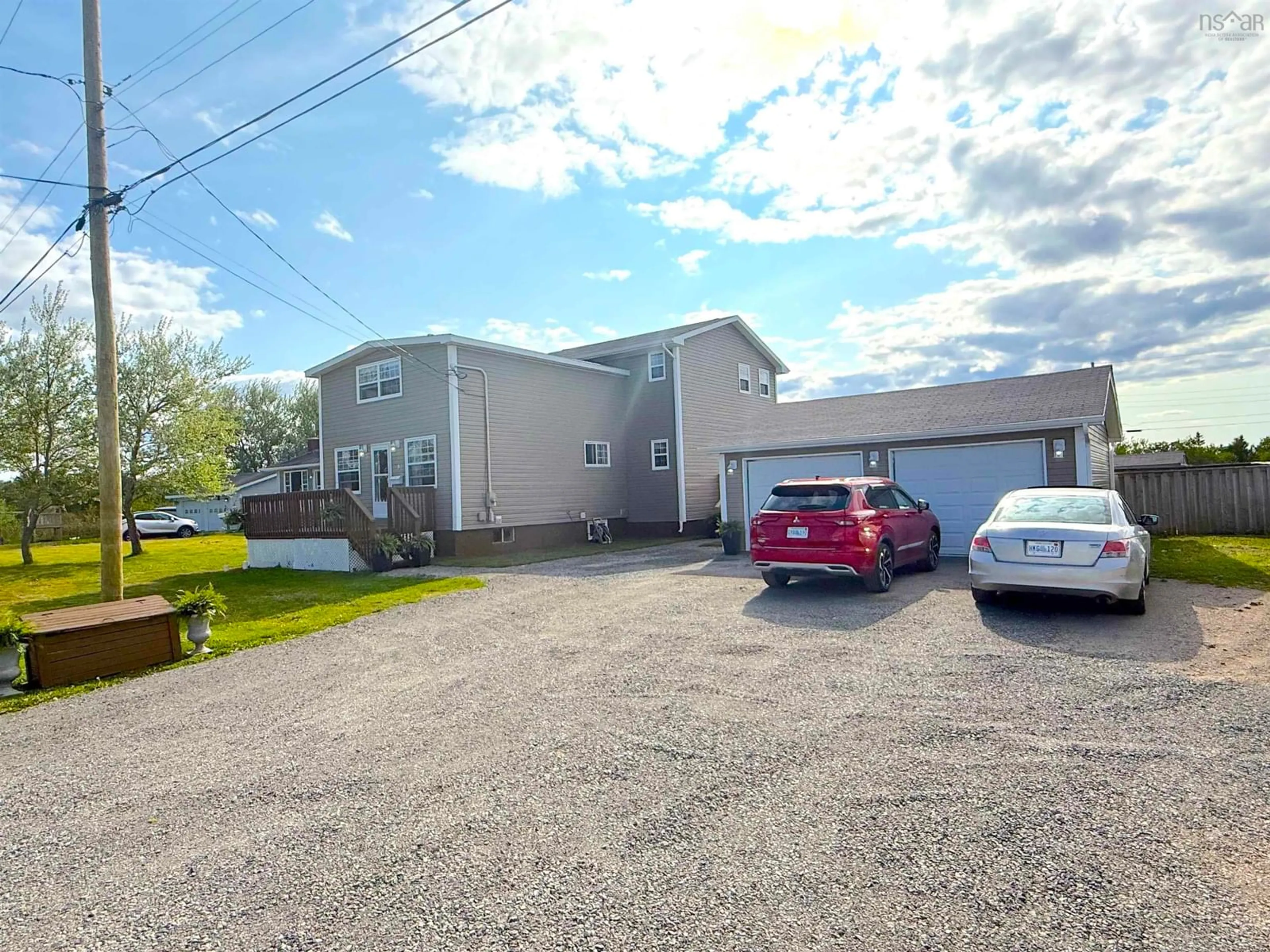 A pic from outside/outdoor area/front of a property/back of a property/a pic from drone, street for 9 Sampson Lane, New Victoria Nova Scotia B1H 2T3