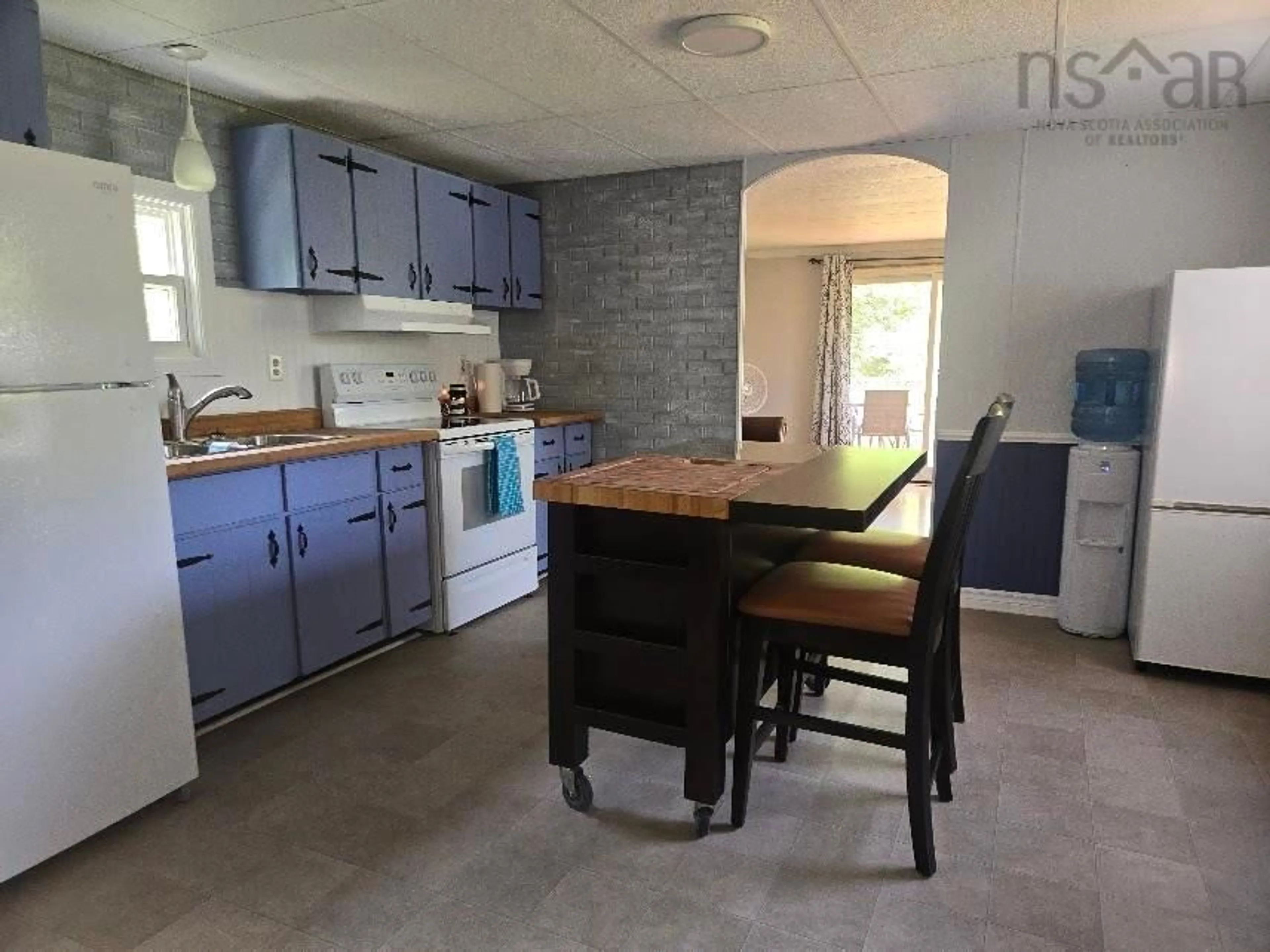 Open concept kitchen, ceramic/tile floor for 116 Loop 6 Hwy, Bayhead Nova Scotia B0K 1V0