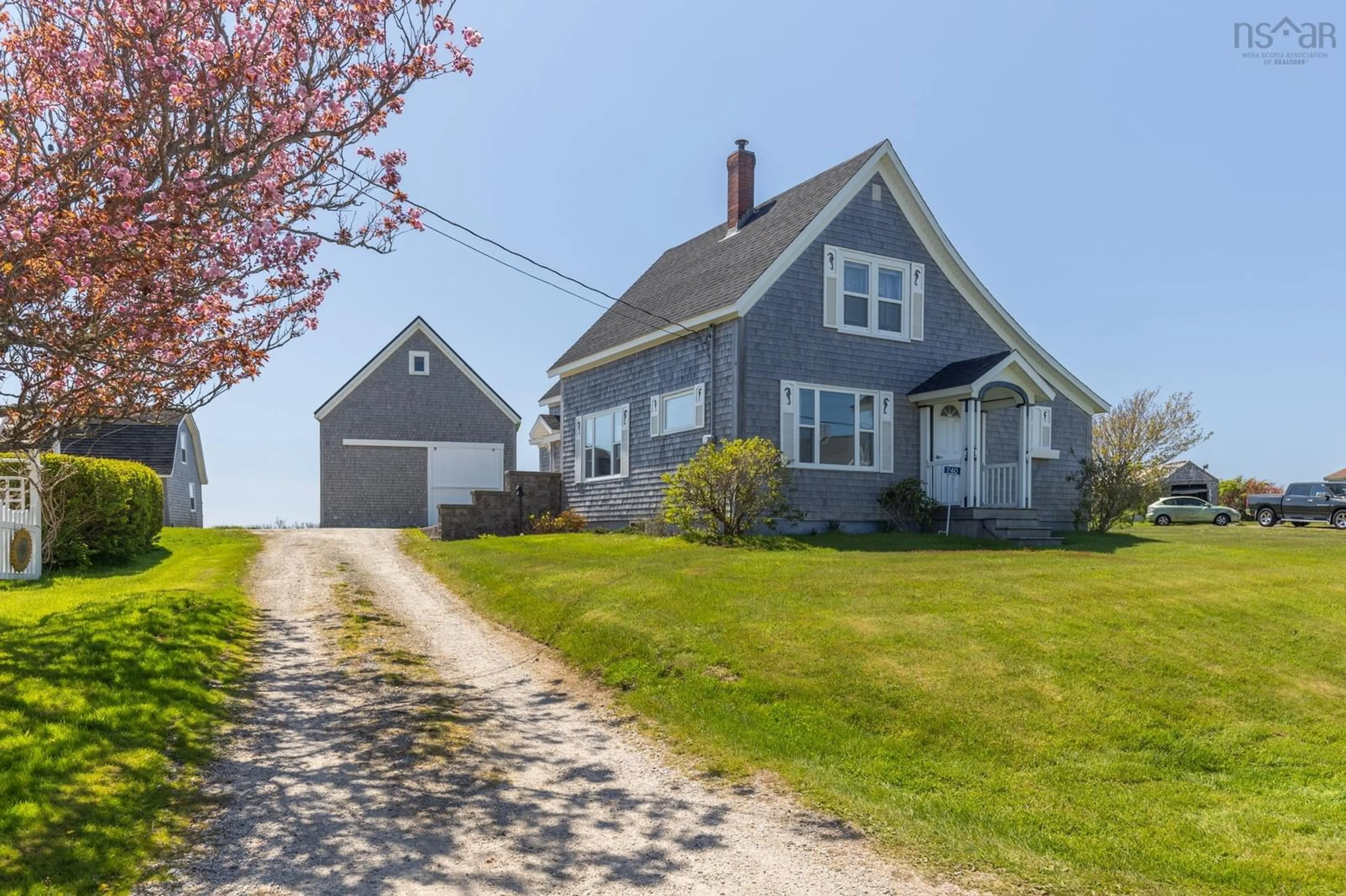 A pic from outside/outdoor area/front of a property/back of a property/a pic from drone, street for 740 Pembroke Rd, Pembroke Nova Scotia B5A 5H3