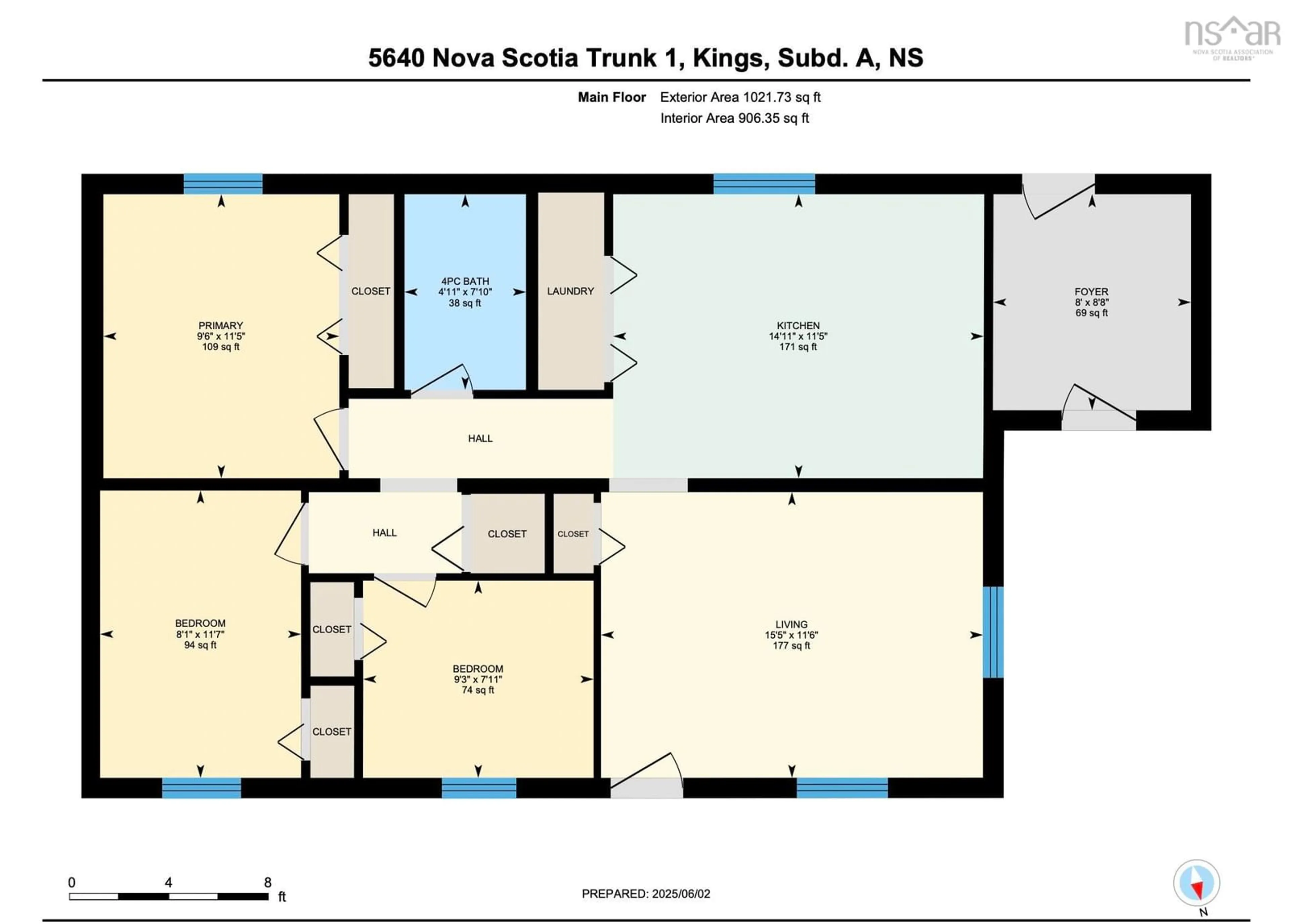 Floor plan for 5640 Highway 1, Cambridge Nova Scotia B0P 1G0
