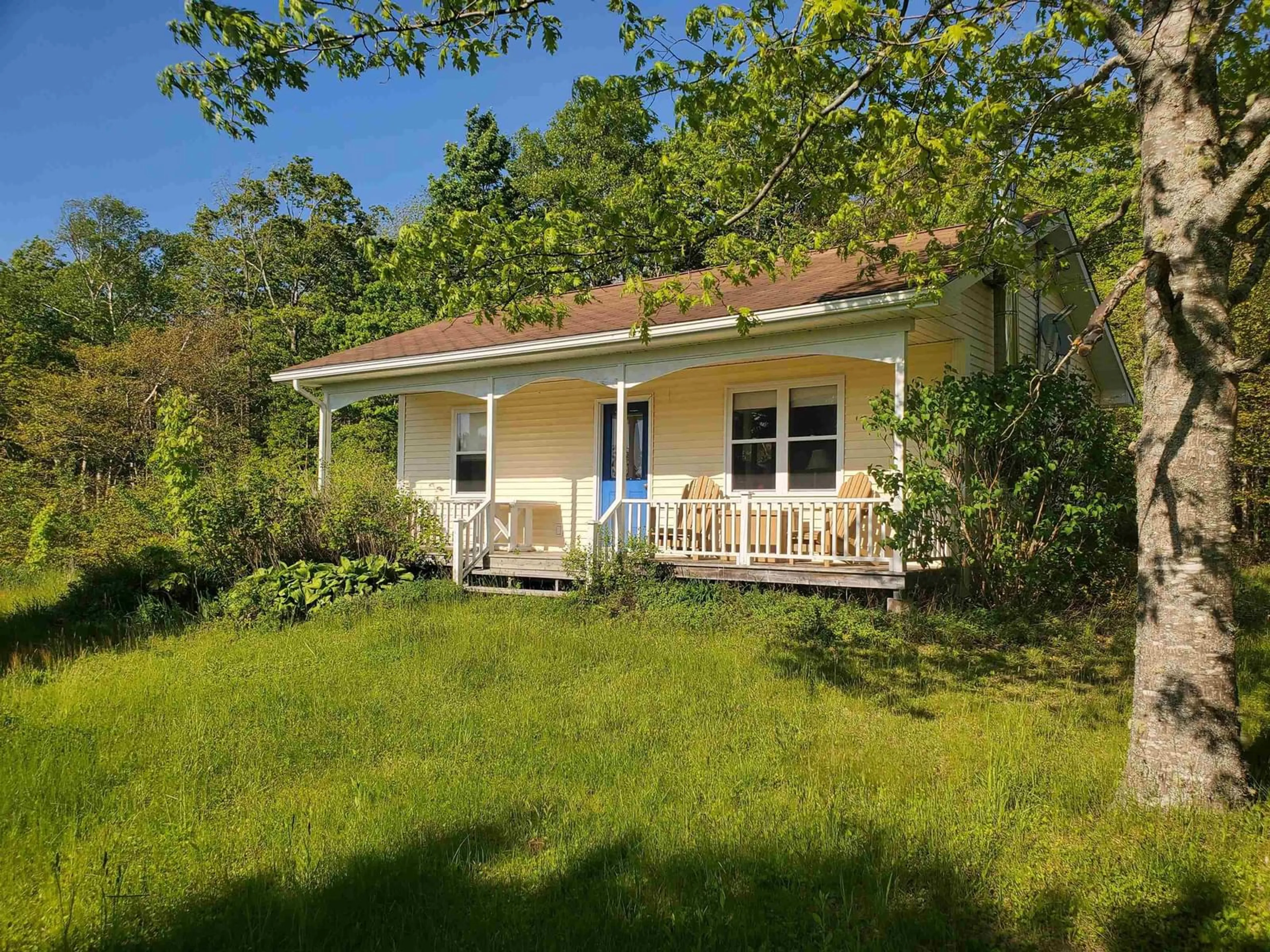 A pic from outside/outdoor area/front of a property/back of a property/a pic from drone, unknown for 41 Baseline Rd, Harbourville Nova Scotia B0P 1E0