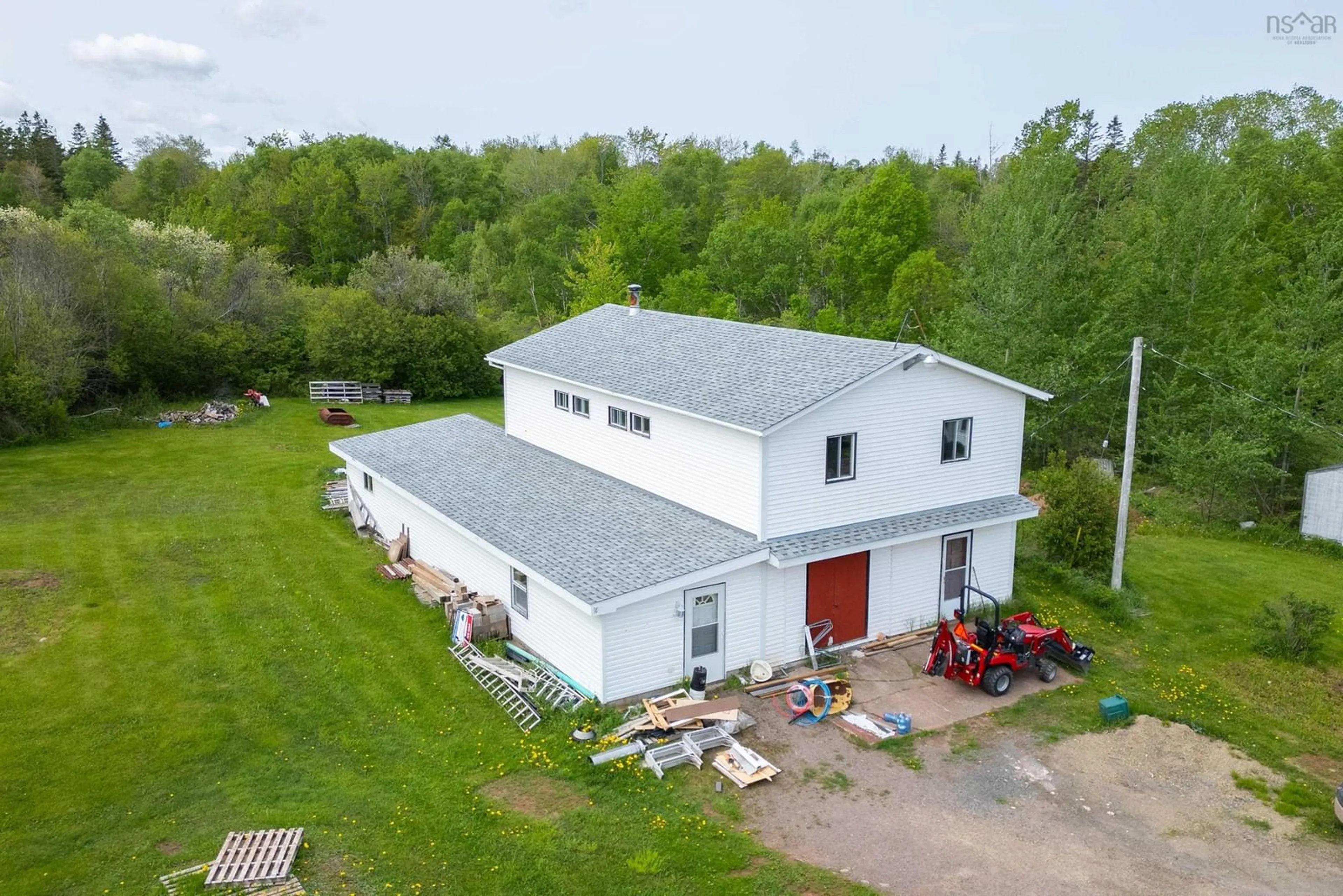 A pic from outside/outdoor area/front of a property/back of a property/a pic from drone, building for 4742 Highway 366, Tidnish Cross Roads Nova Scotia B4H 3X9