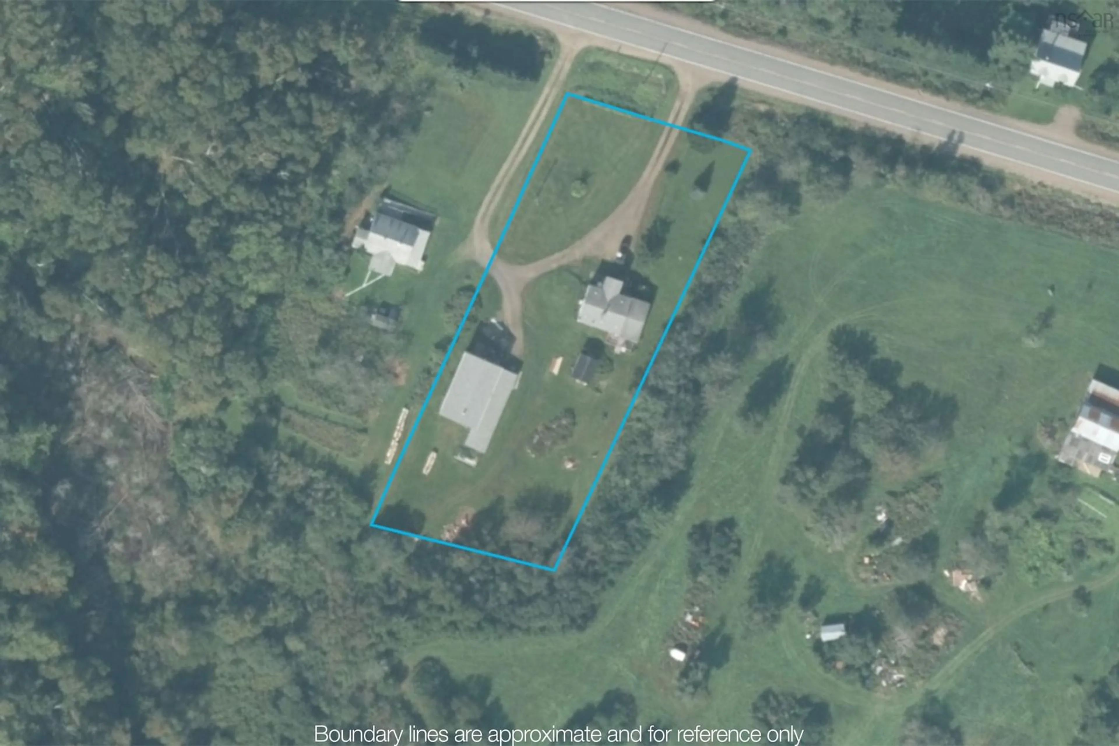 A pic from outside/outdoor area/front of a property/back of a property/a pic from drone, street for 4742 Highway 366, Tidnish Cross Roads Nova Scotia B4H 3X9