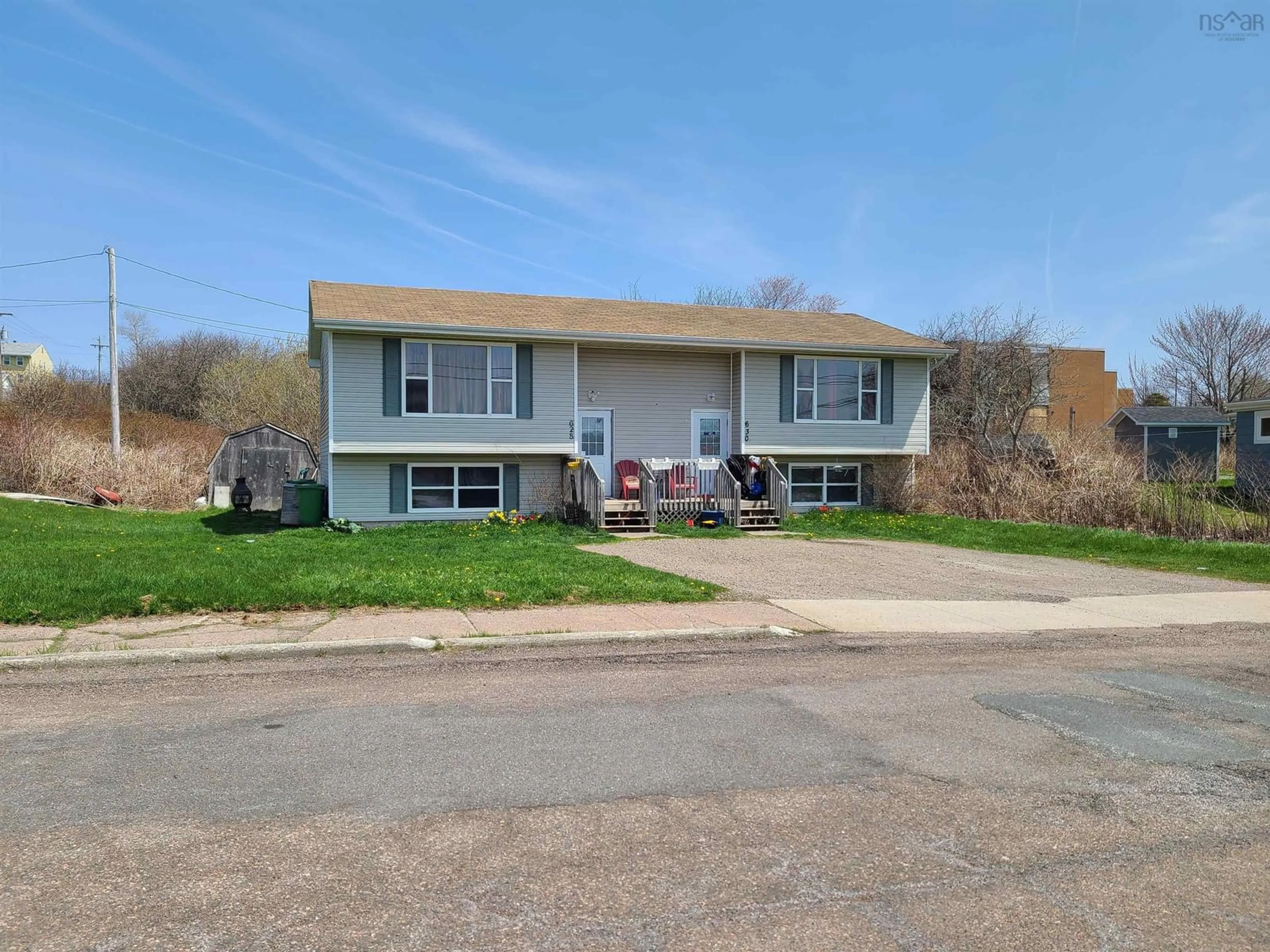 Home with vinyl exterior material, street for 628-630 Bernard St, Port Hawkesbury Nova Scotia B9A 3G5