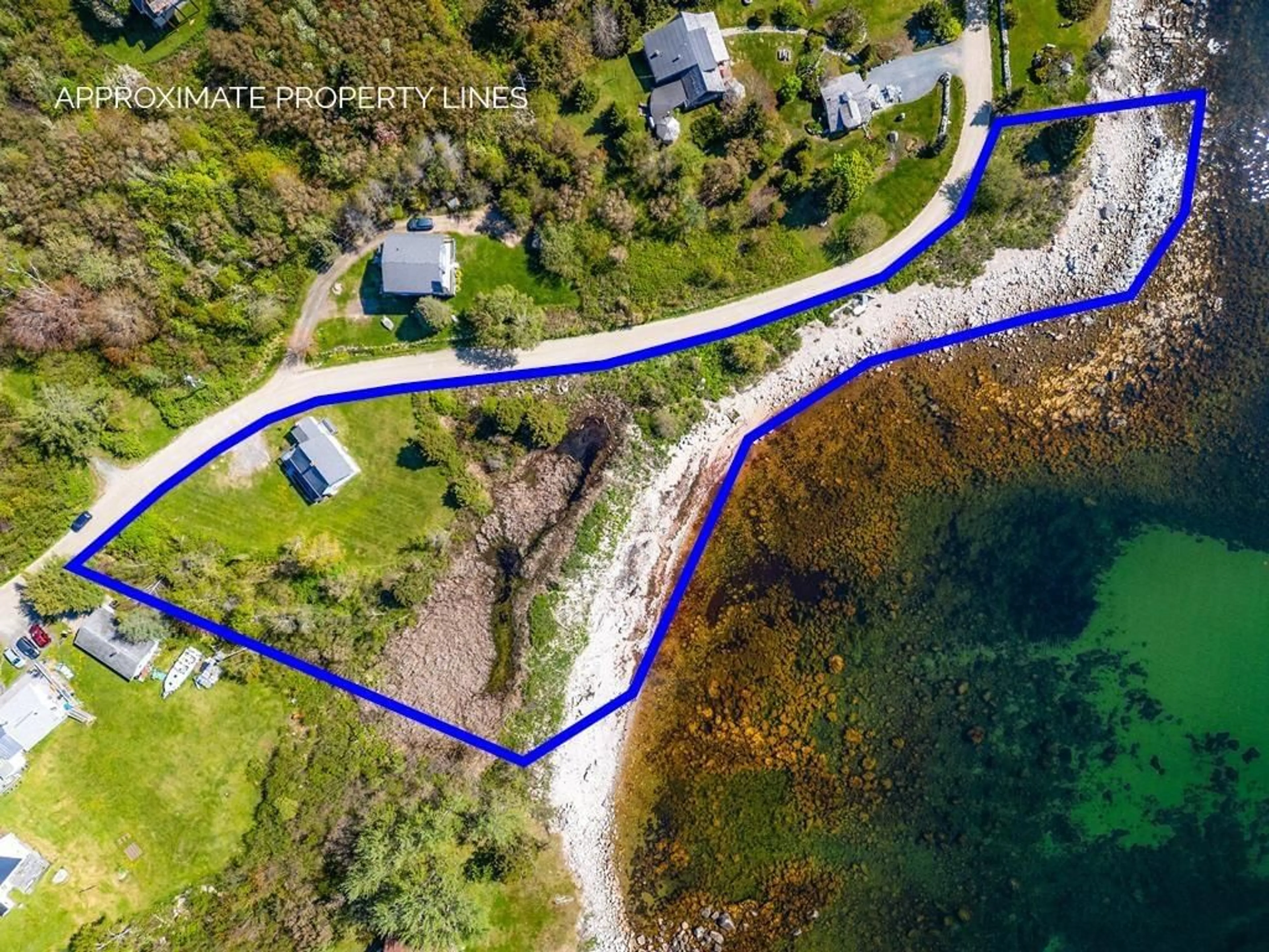 A pic from outside/outdoor area/front of a property/back of a property/a pic from drone, water/lake/river/ocean view for 56 Lighthouse Rd, Fox Point Nova Scotia B0J 1T0