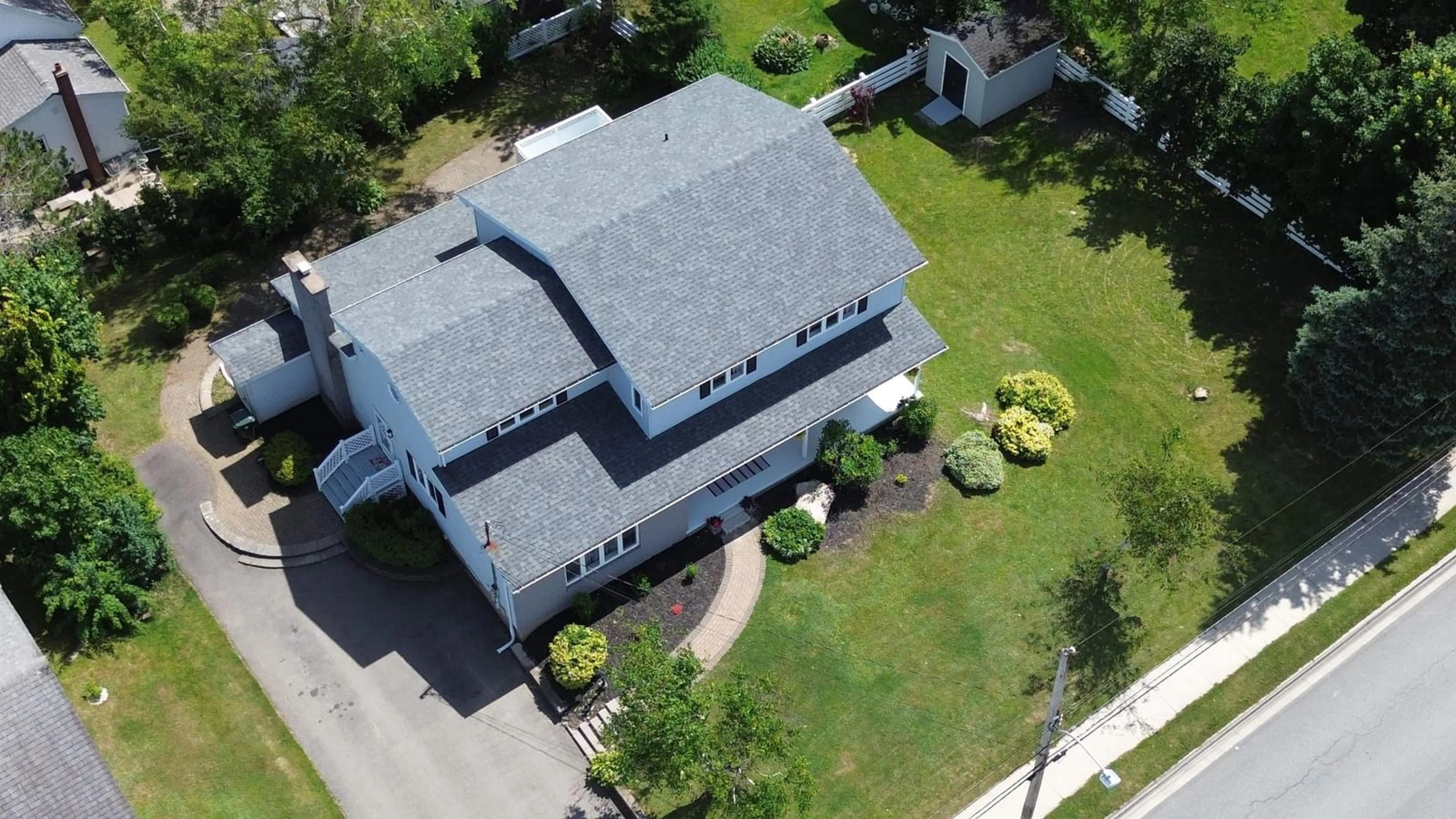A pic from outside/outdoor area/front of a property/back of a property/a pic from drone, unknown for 379 York St, Glace Bay Nova Scotia B1A 2M9