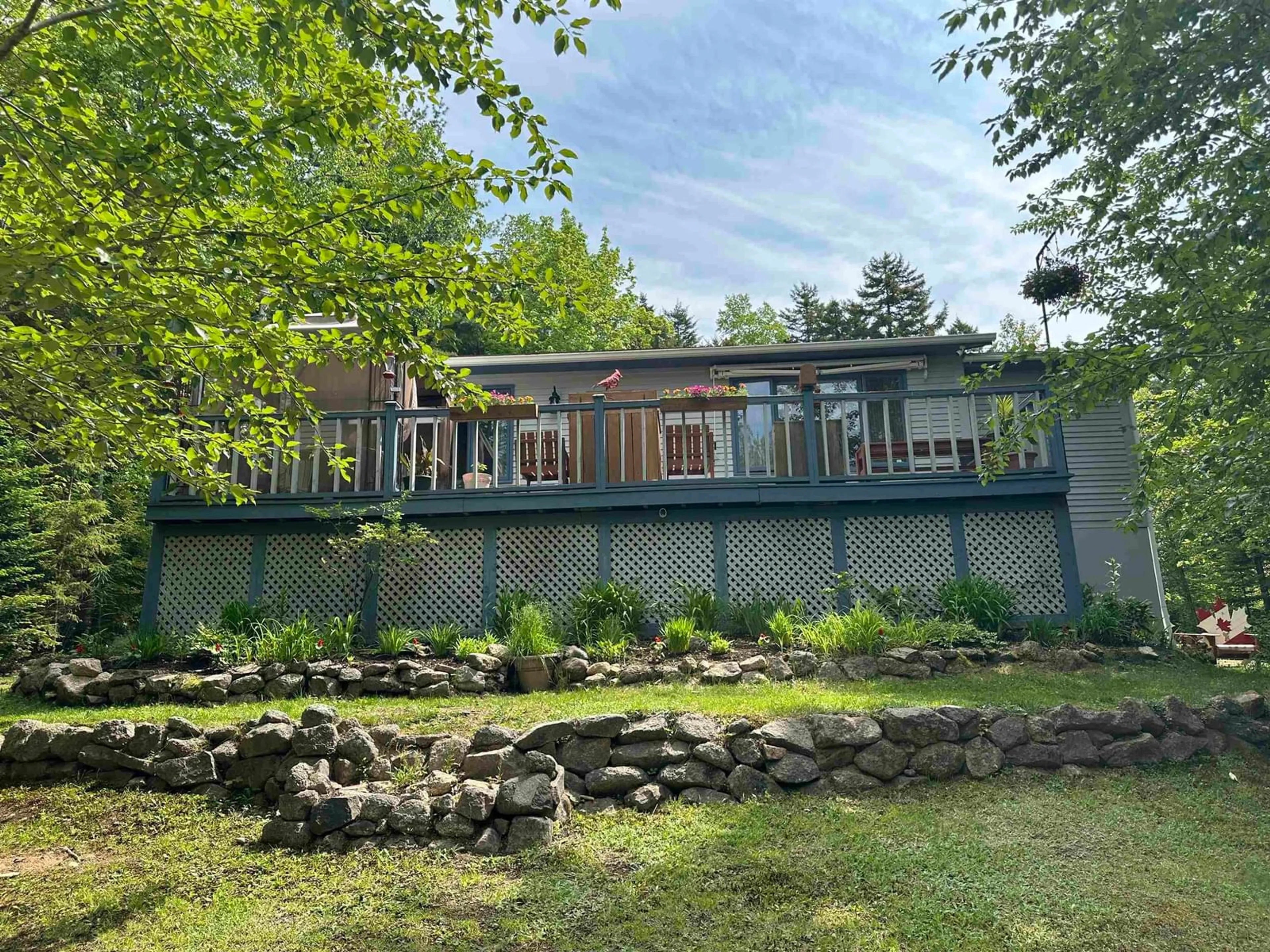 A pic from outside/outdoor area/front of a property/back of a property/a pic from drone, water/lake/river/ocean view for 500 Lakecrest Drive, Armstrong Lake Nova Scotia B0R 1H0